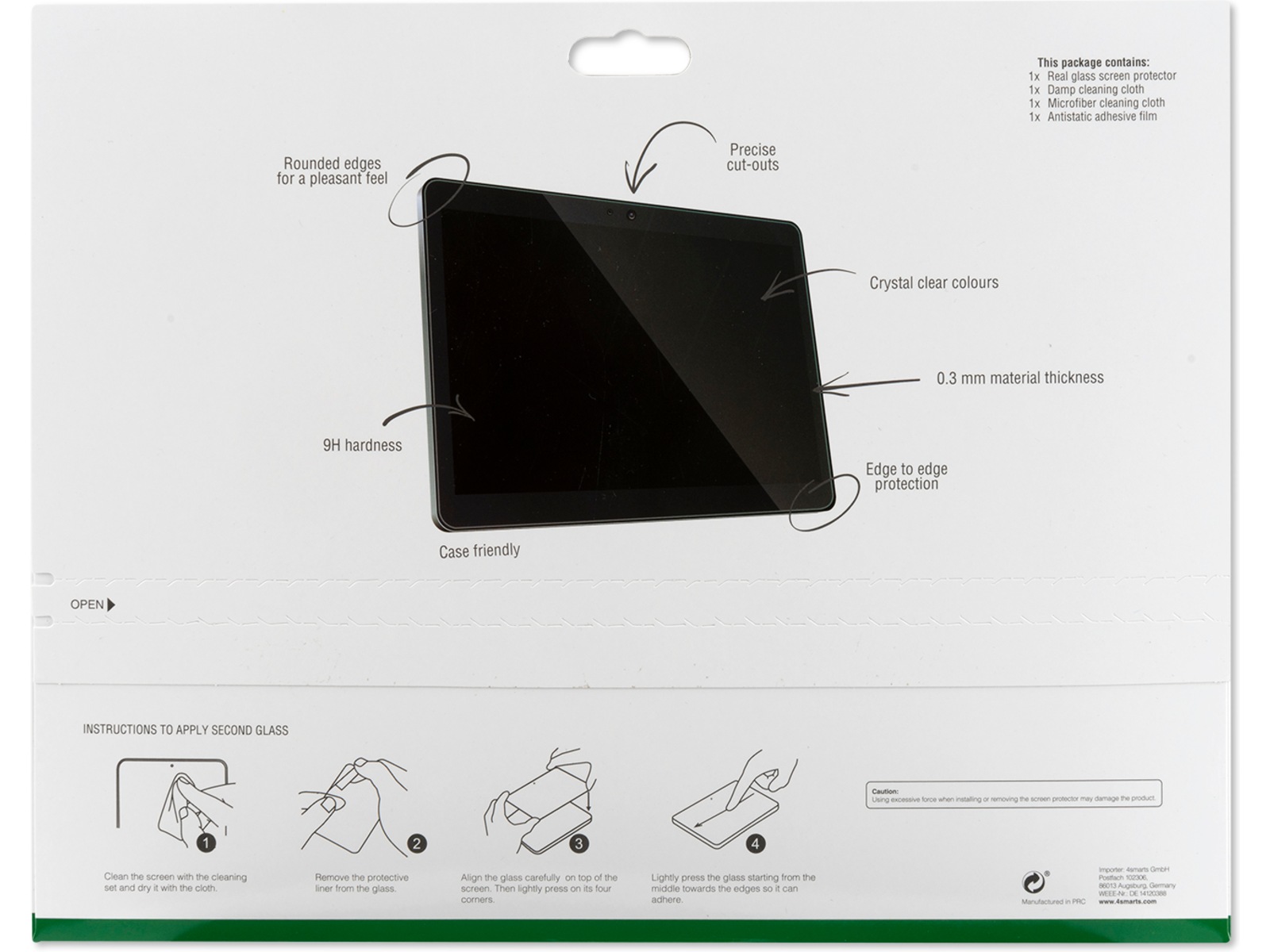 4smarts Galaxy Tab Active 3 Skjermbeskytter Skjermbeskyttelse nettbrett