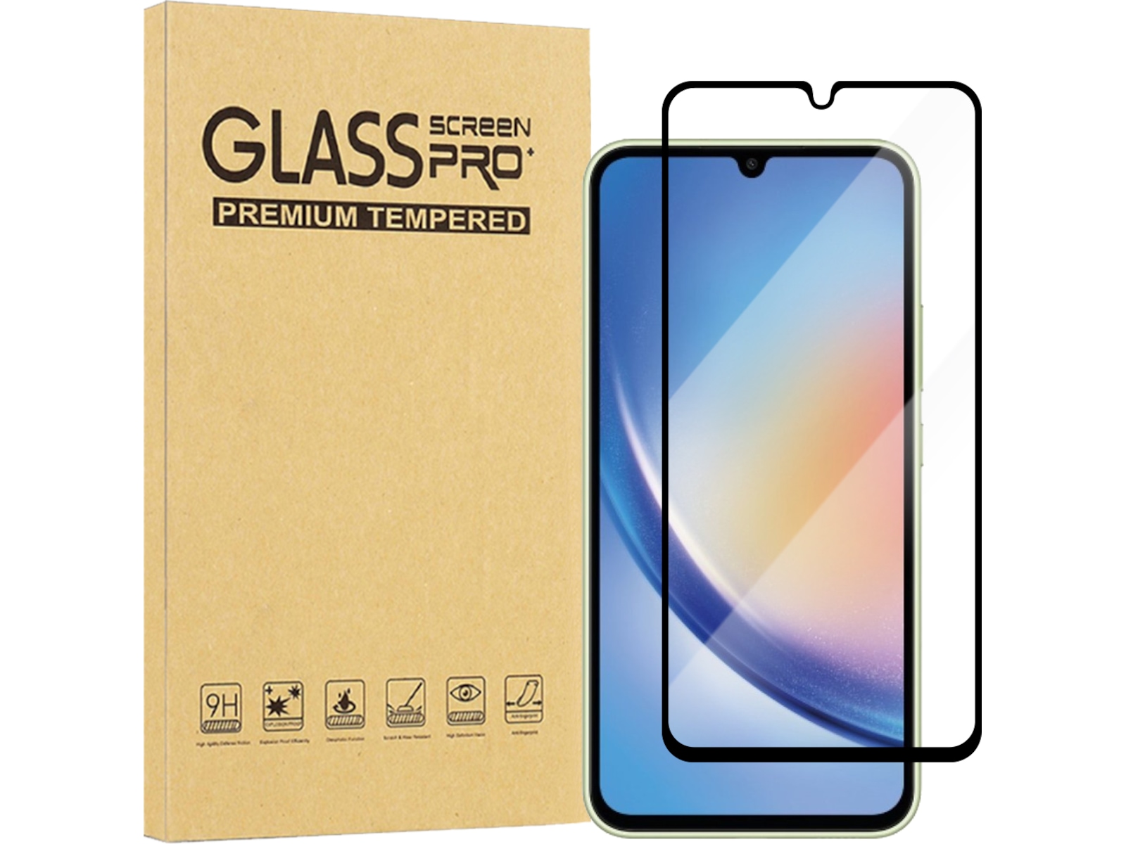 iiglo Galaxy A34 5G Skjermbeskyttelse Skjermbeskytter