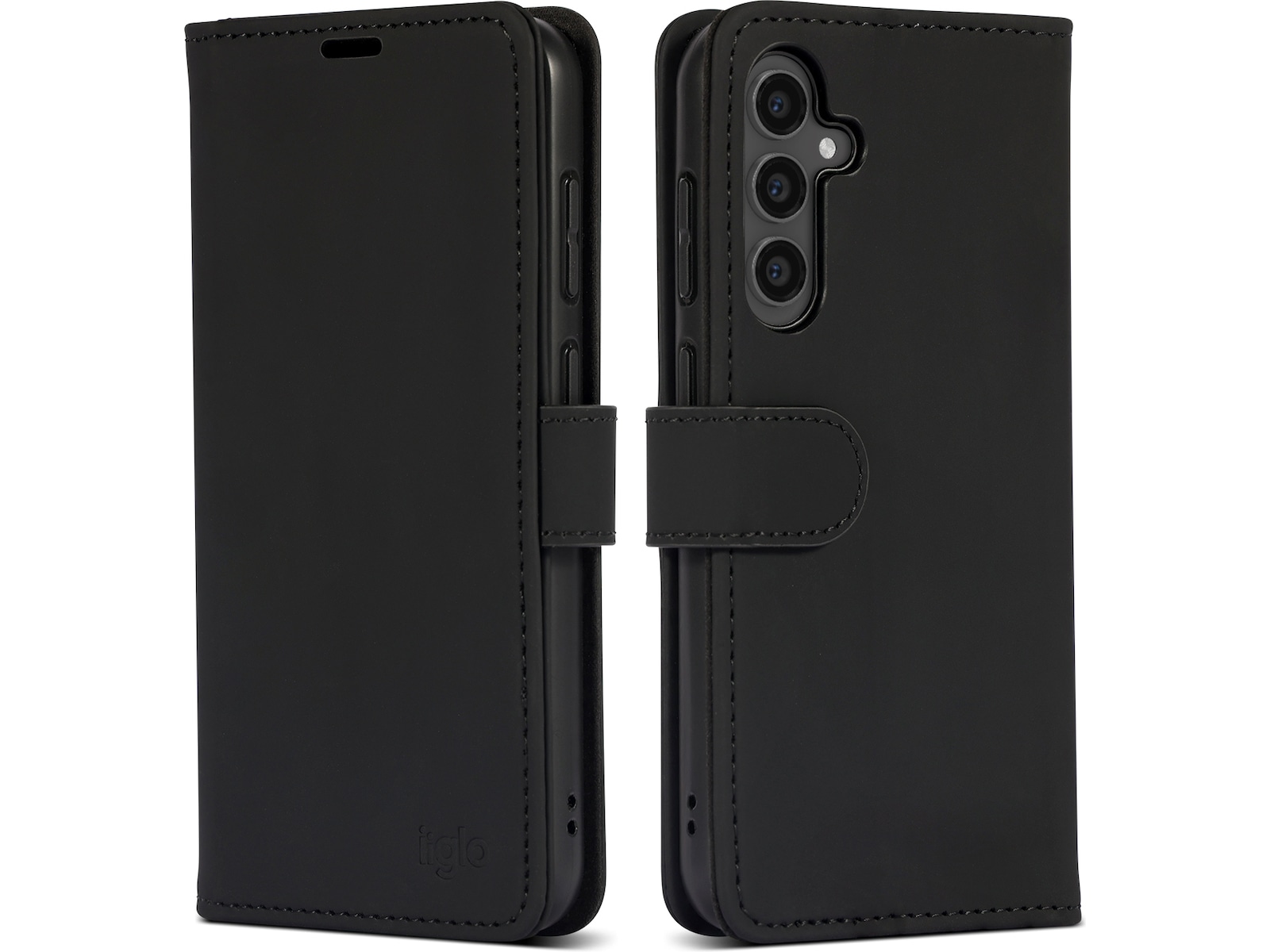 iiglo Galaxy S23 FE Lommebokdeksel (sort) Mobildeksel