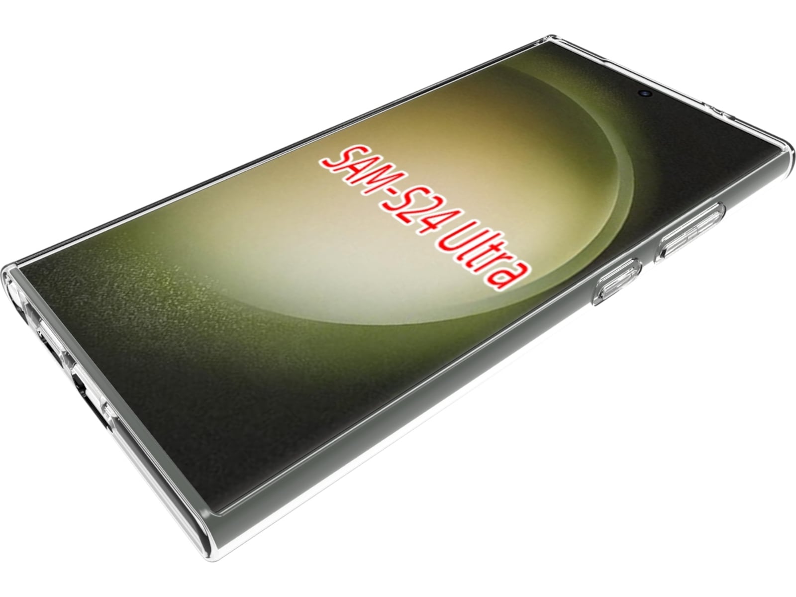 iiglo Galaxy S24 Ultra Silikondeksel (gjennomsiktig) Mobildeksel