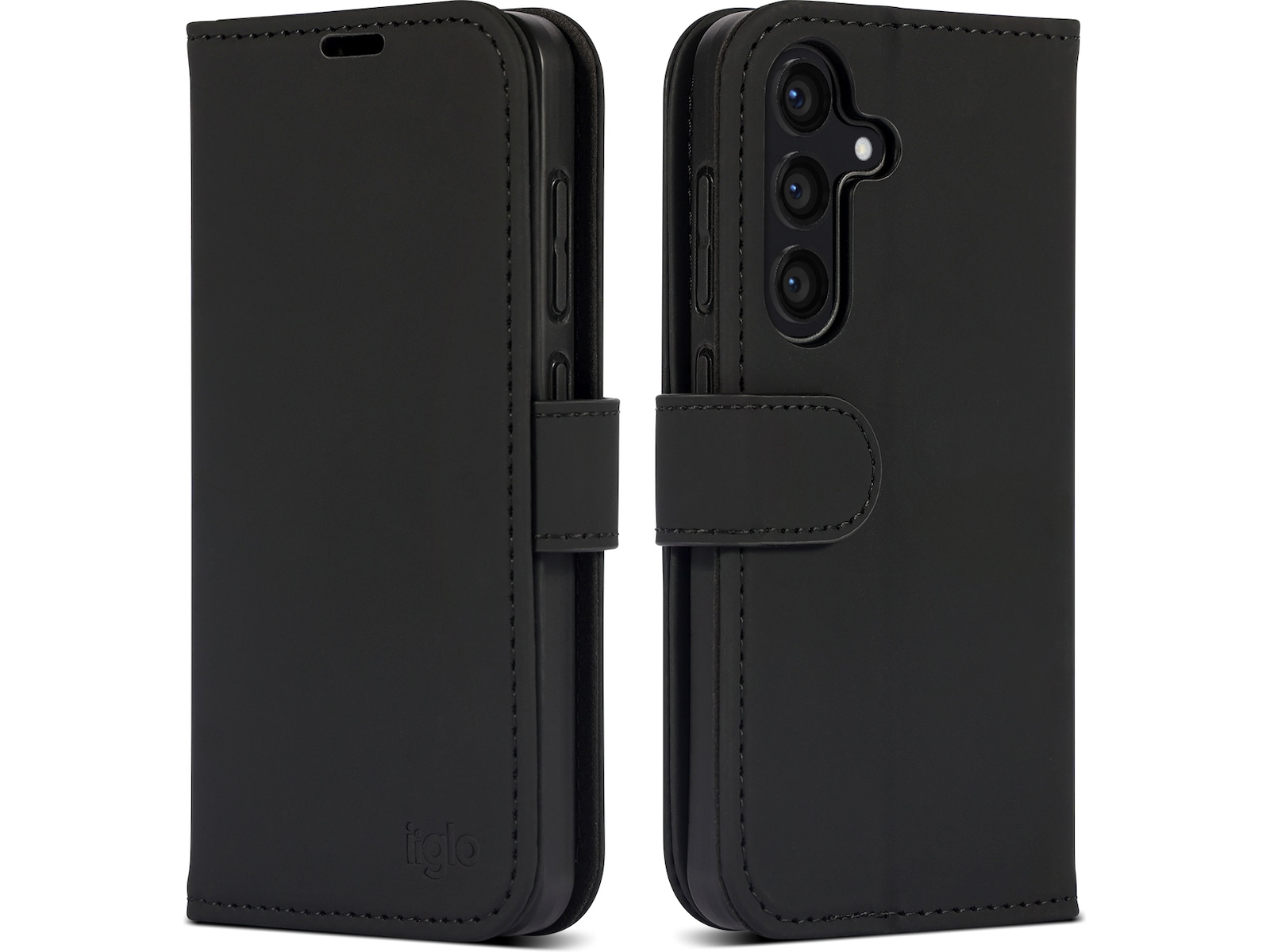iiglo Galaxy S24 Lommebokdeksel (sort) Mobildeksel