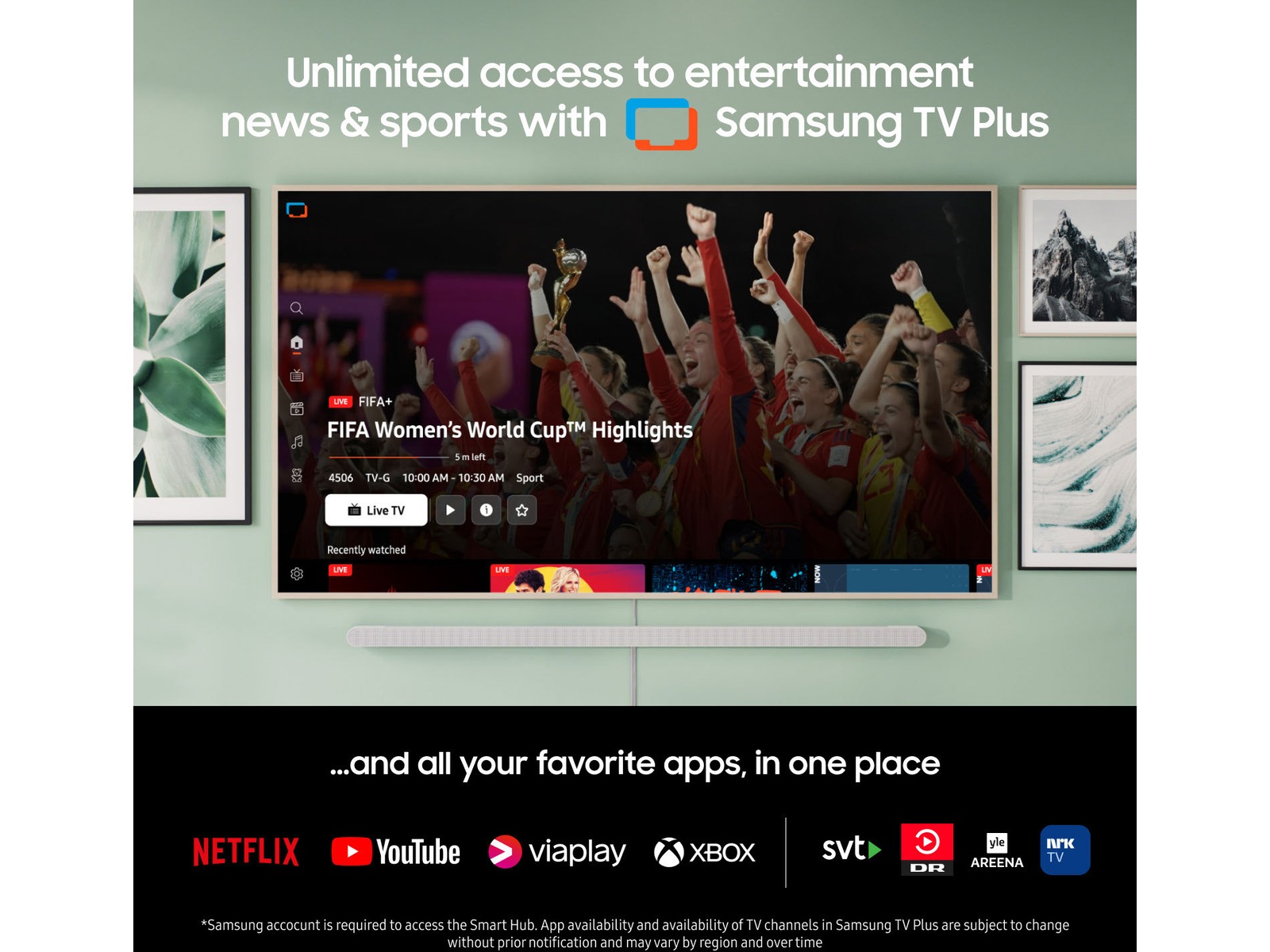 Samsung 75” The Frame 2024 TQ75LS03D 70 - 79 tommer TV