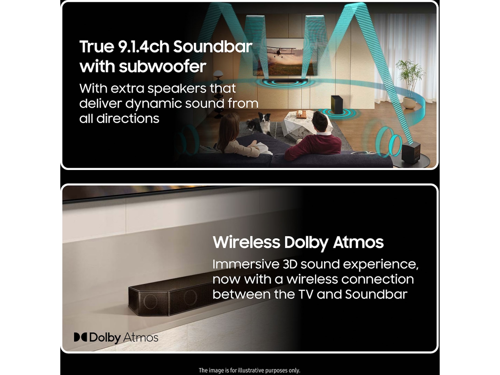 Samsung HW-Q935D soundbar med subwoofer (sort) Lydplanker