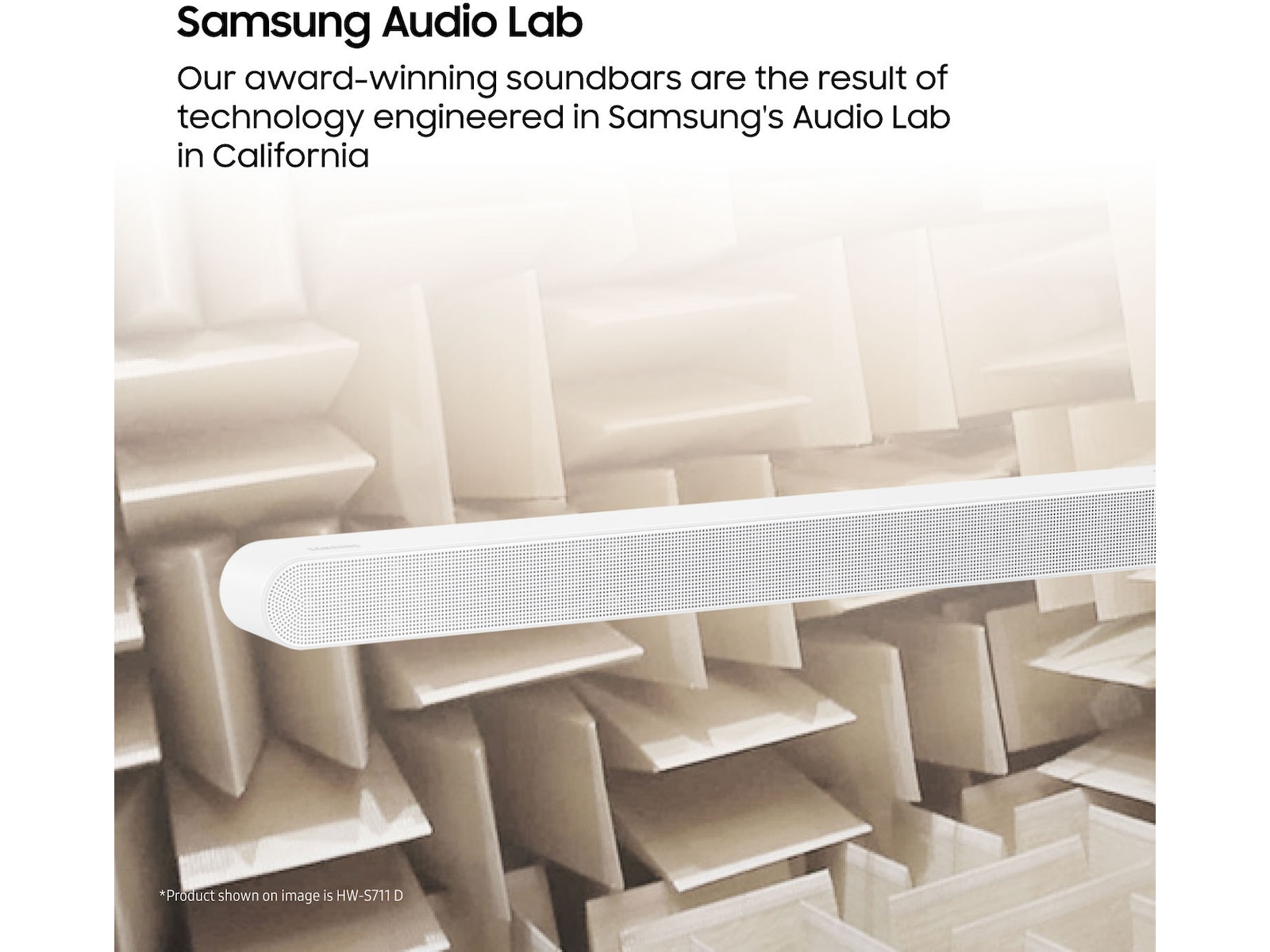 Samsung HW-S711D soundbar med subwoofer (hvit) Lydplanker