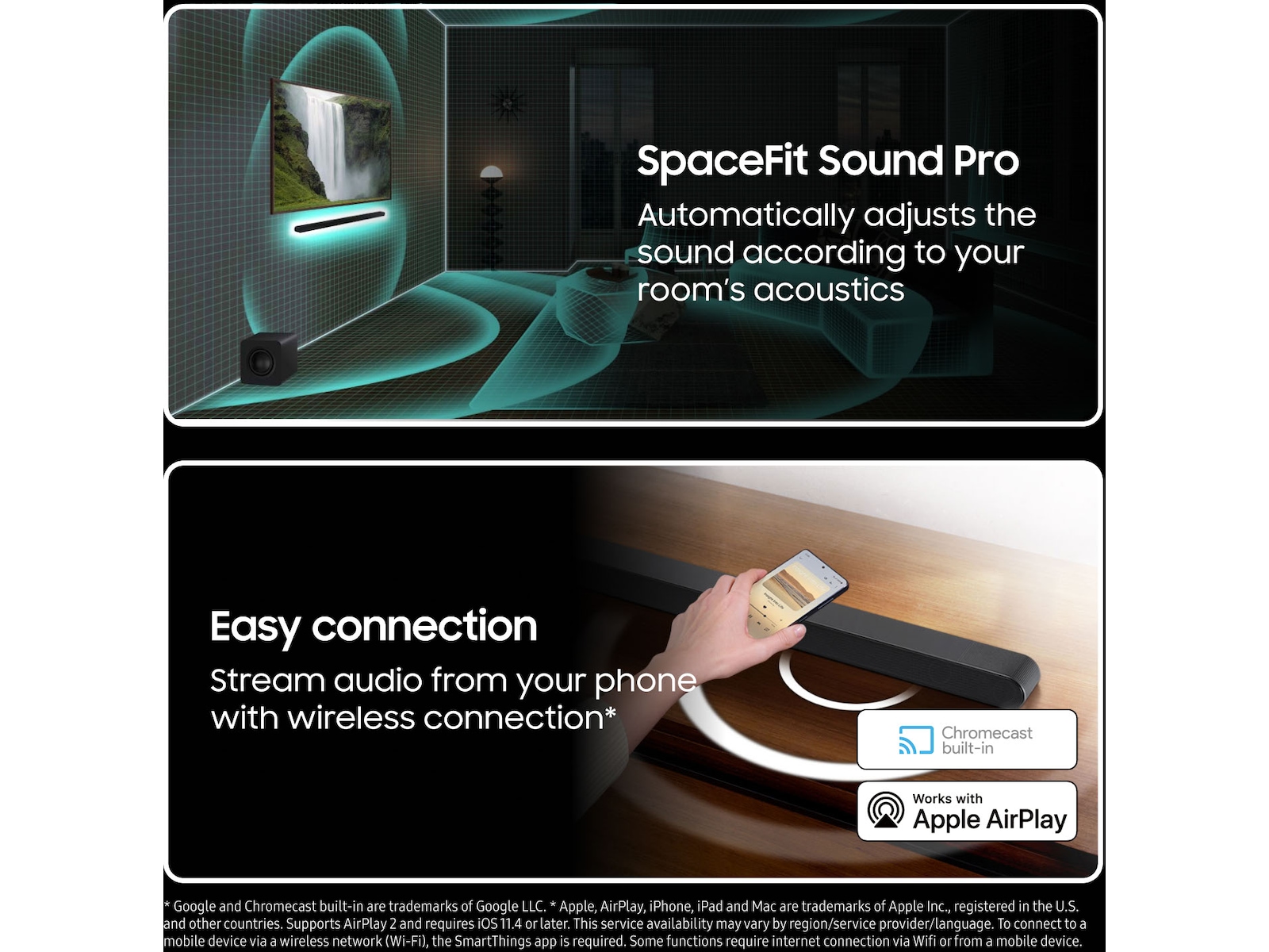 Samsung HW-S810D soundbar med subwoofer (sort) Lydplanker