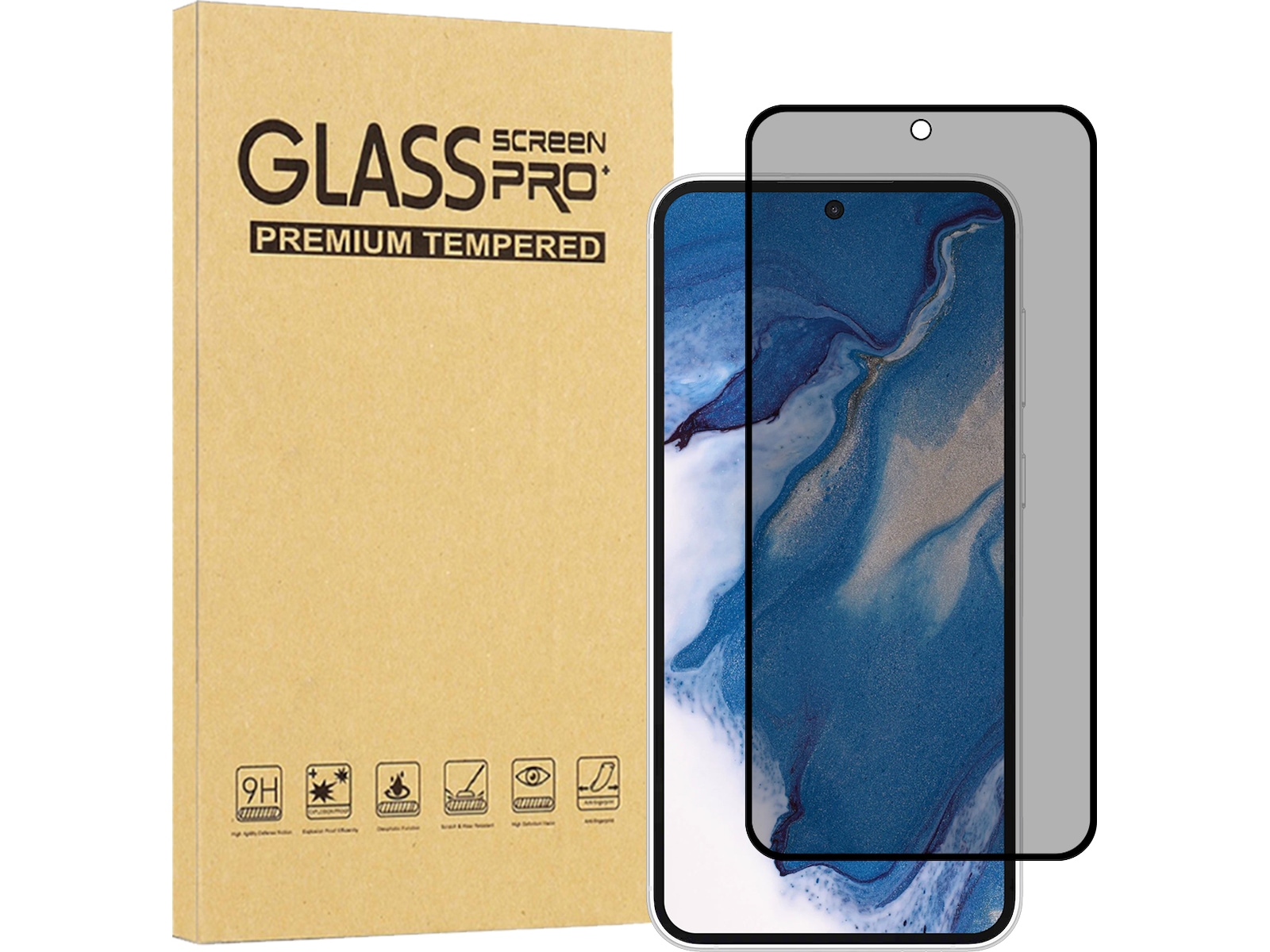 iiglo Galaxy S24 FE Privacy skjermbeskytter Skjermbeskytter