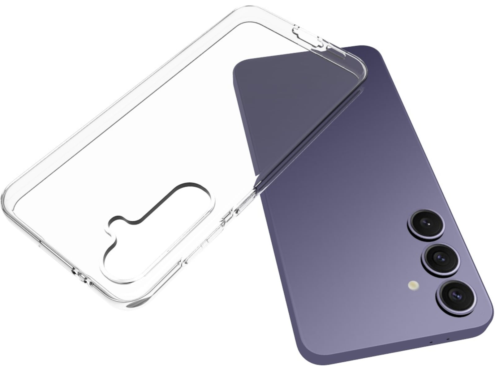 iiglo Galaxy S24 FE Silikondeksel (gjennomsiktig) Mobildeksel