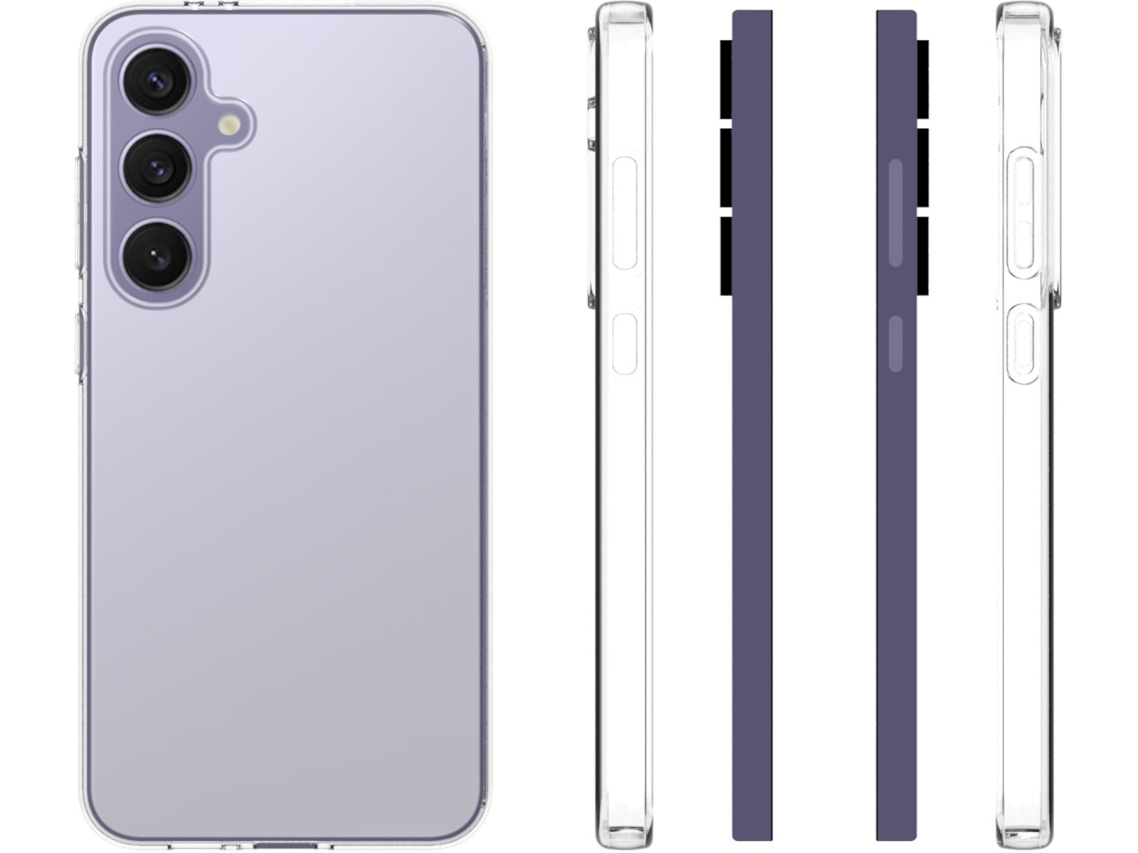 iiglo Galaxy S24 FE Silikondeksel (gjennomsiktig) Mobildeksel