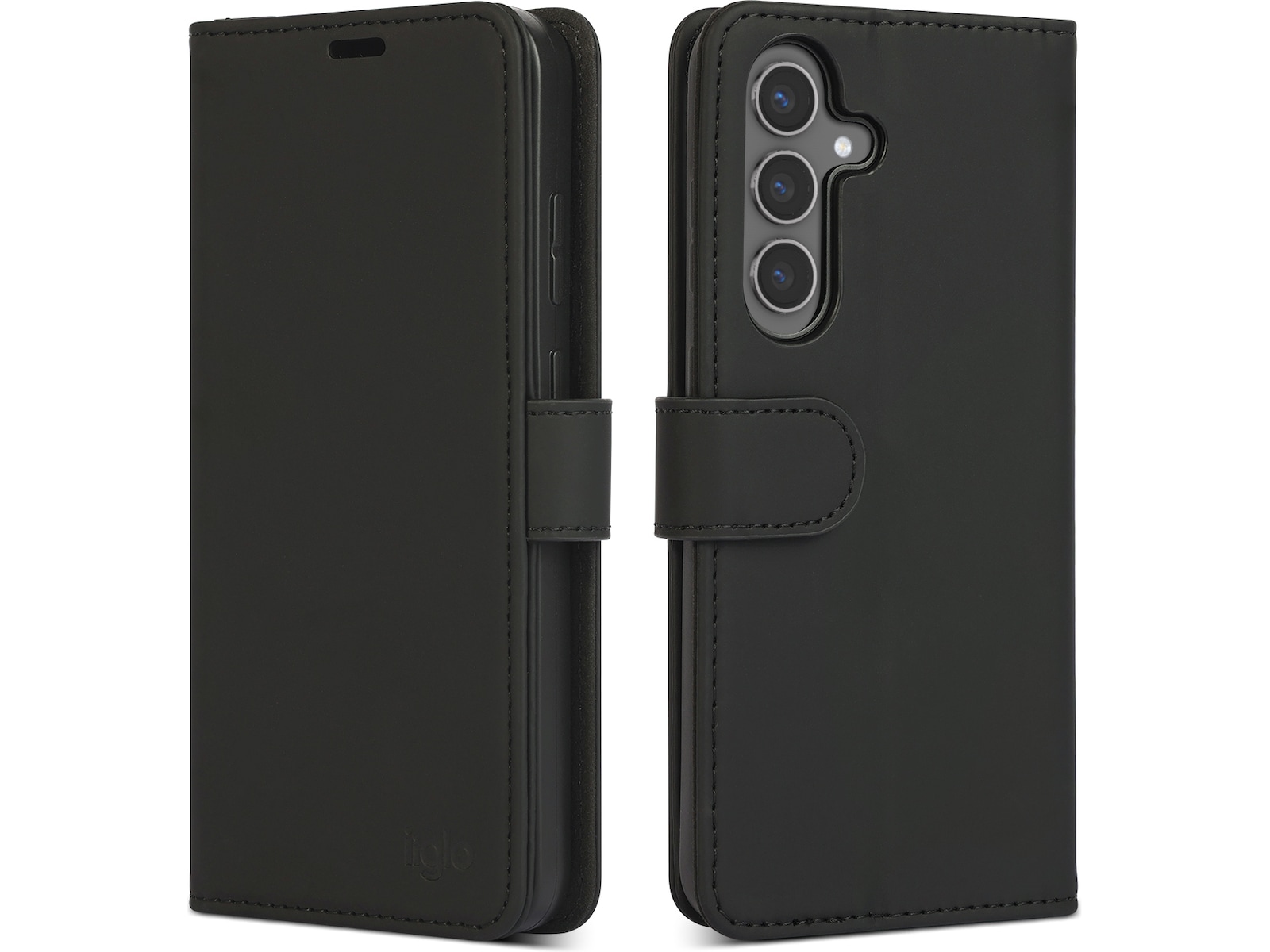 iiglo Galaxy S25+ Lommebokdeksel (sort) Mobildeksel