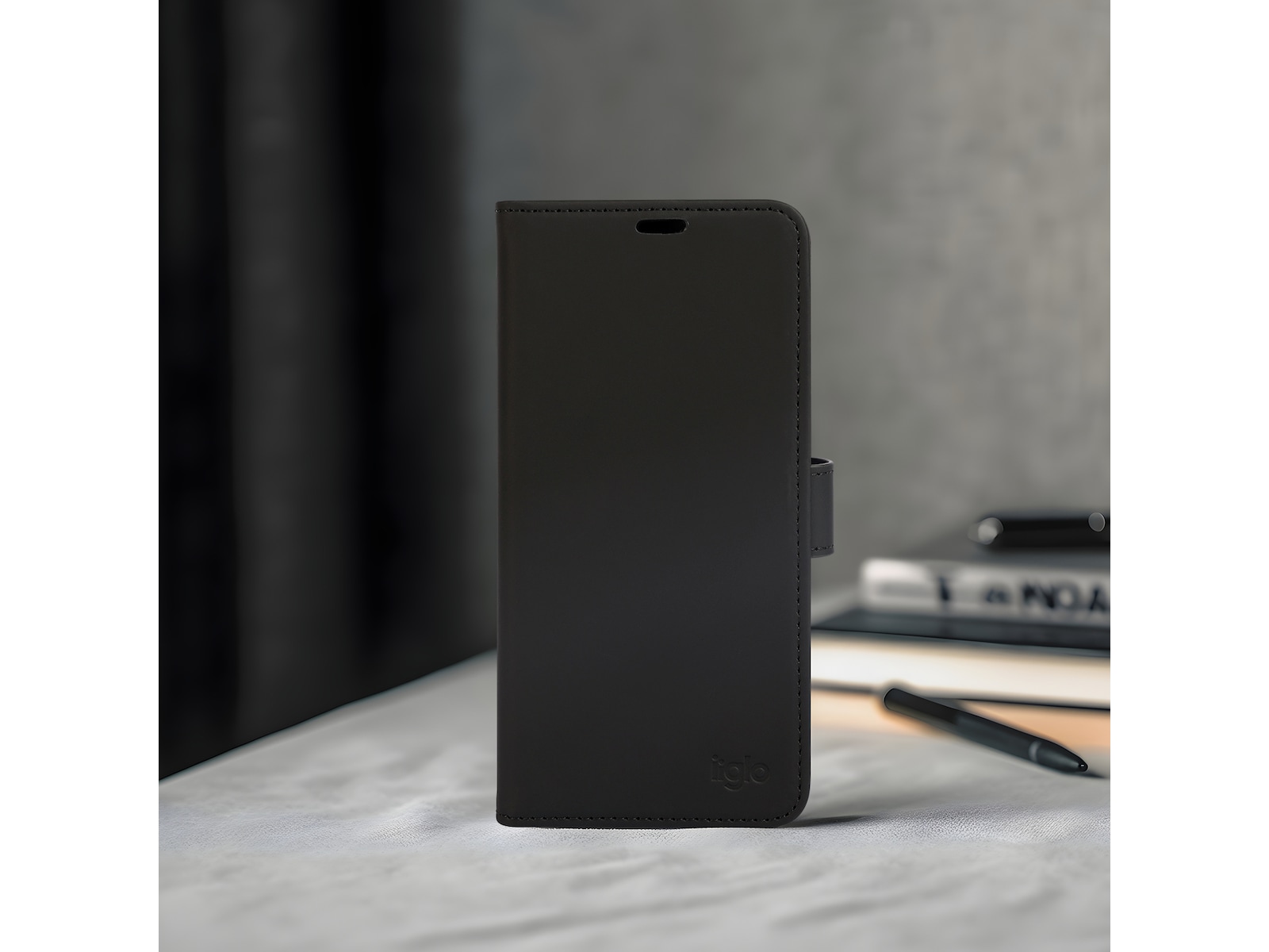 iiglo Galaxy A56 Lommebokdeksel (sort) Mobildeksel