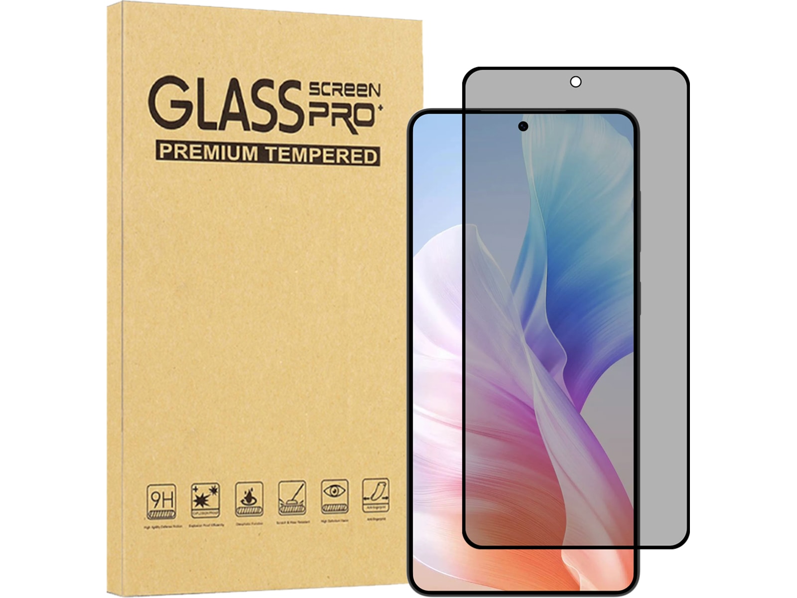 iiglo Galaxy S25 Edge Privacy skjermbeskytter Skjermbeskytter