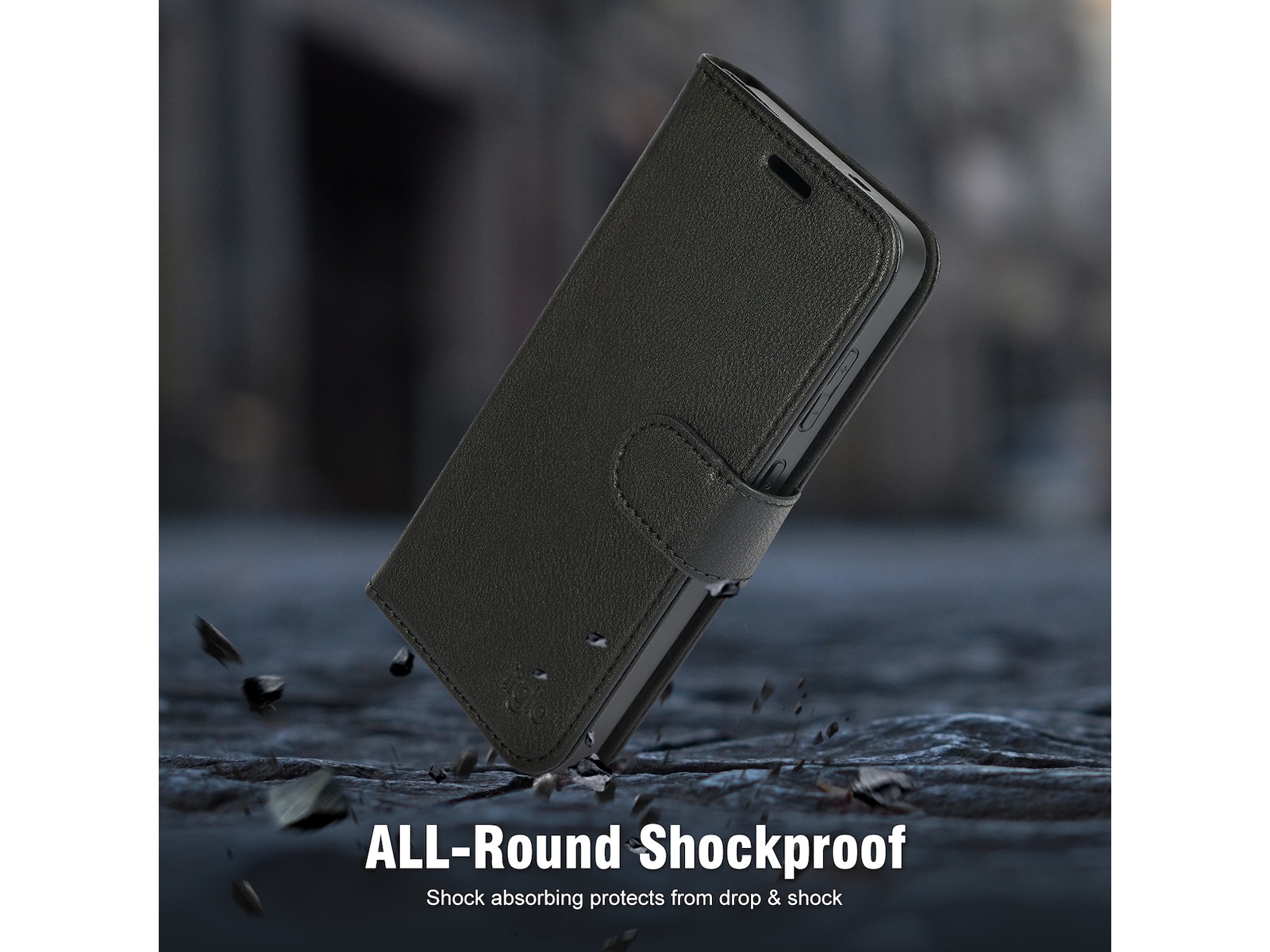 iiglo Galaxy S24 2-i-1 Lommebokdeksel (sort) Mobildeksel