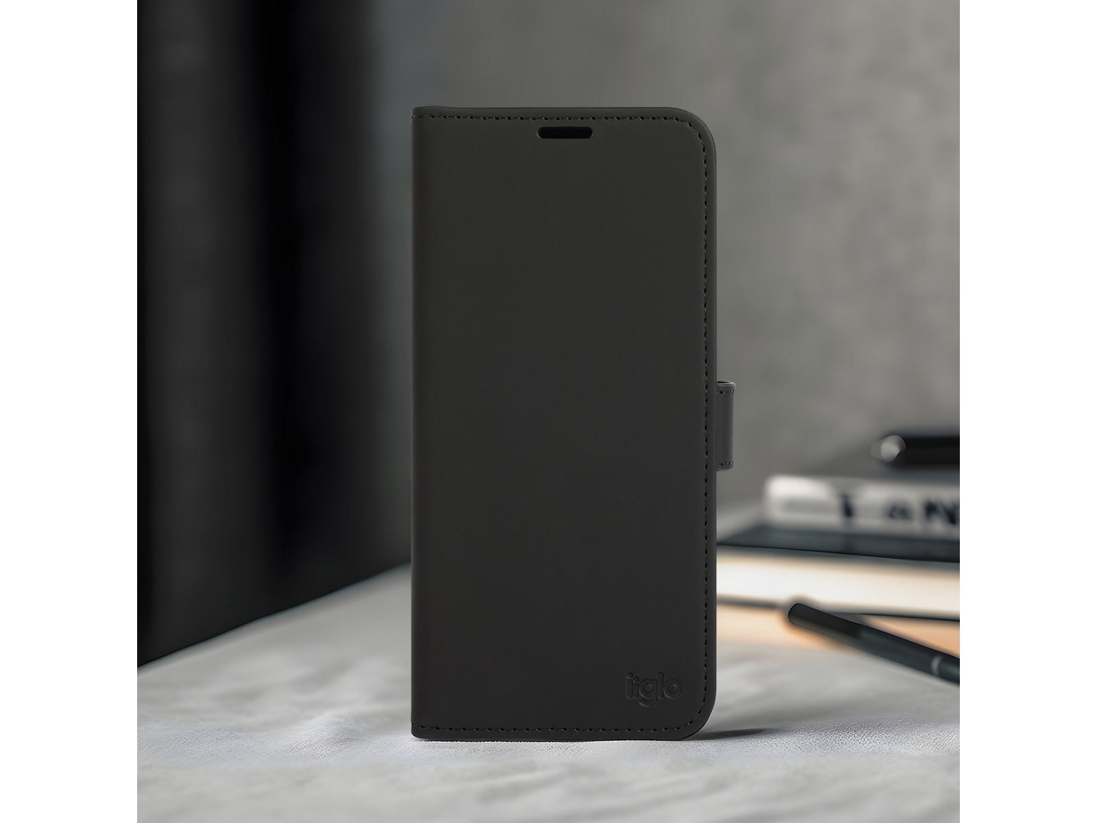 iiglo Galaxy Xcover 7 Pro Lommebokdeksel (sort) Mobildeksel