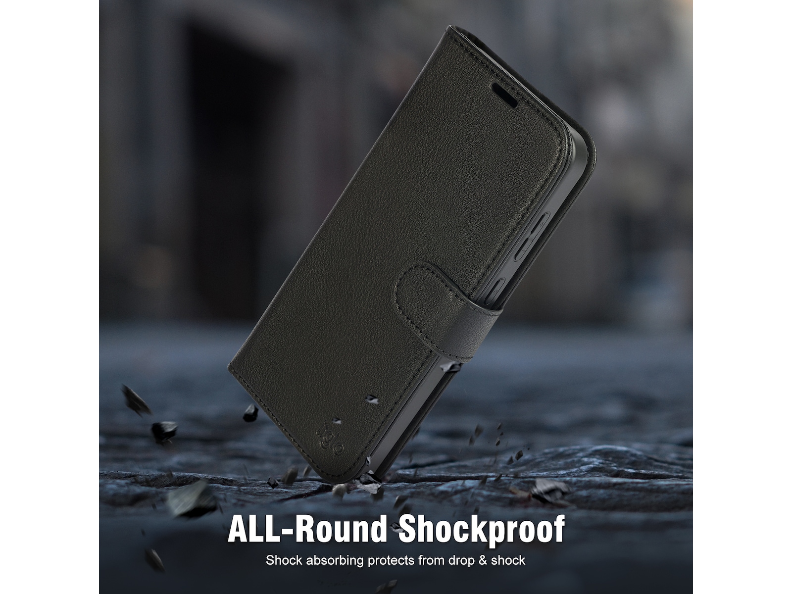 iiglo Galaxy A56 2-i-1 Lommebokdeksel (sort) Mobildeksel