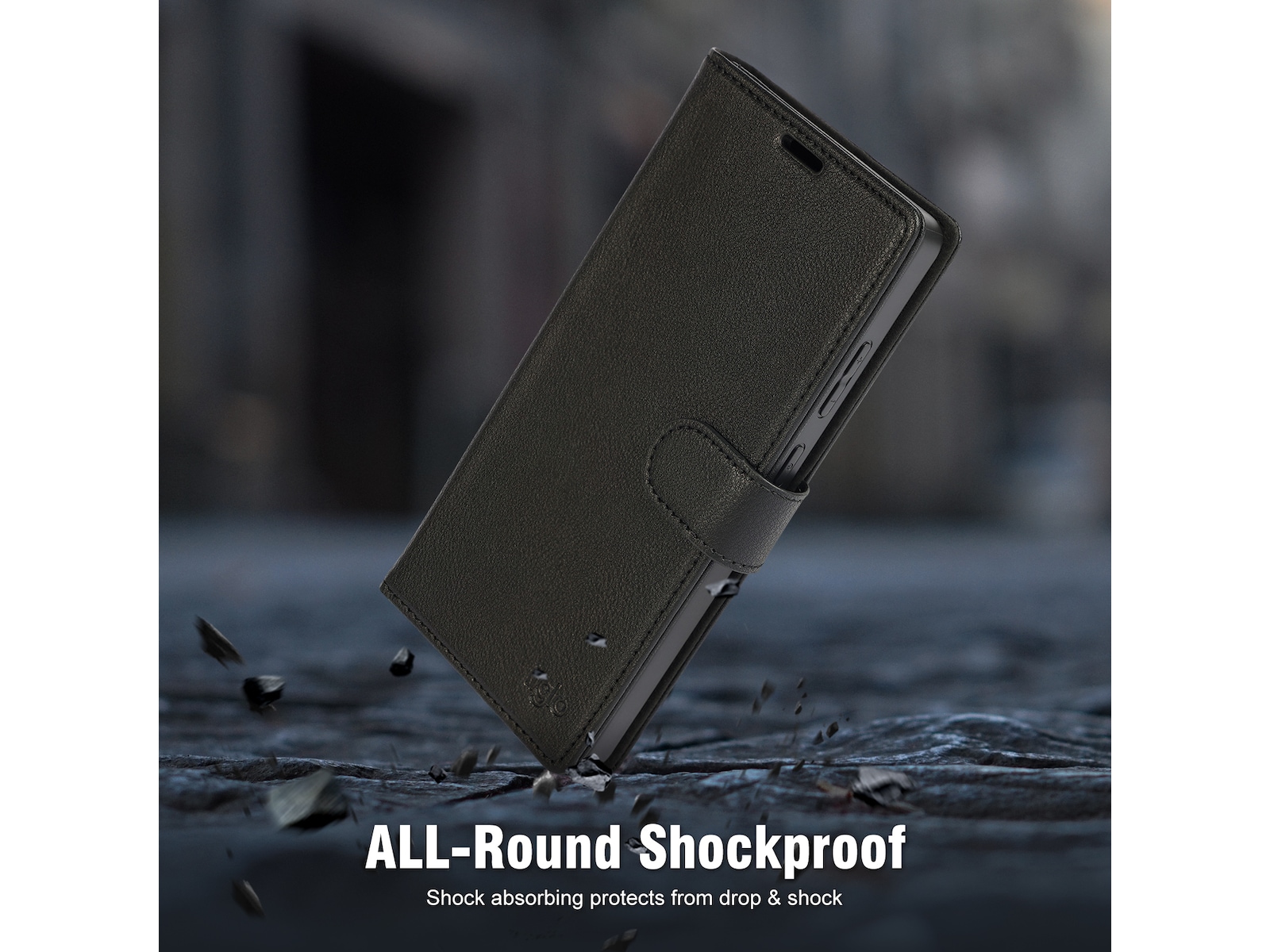 iiglo Galaxy S25 Ultra 2-i-1 Lommebokdeksel (sort) Mobildeksel