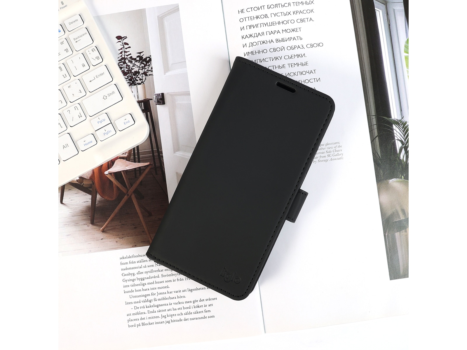 iiglo Galaxy S25 Edge Lommebokdeksel Mobildeksel