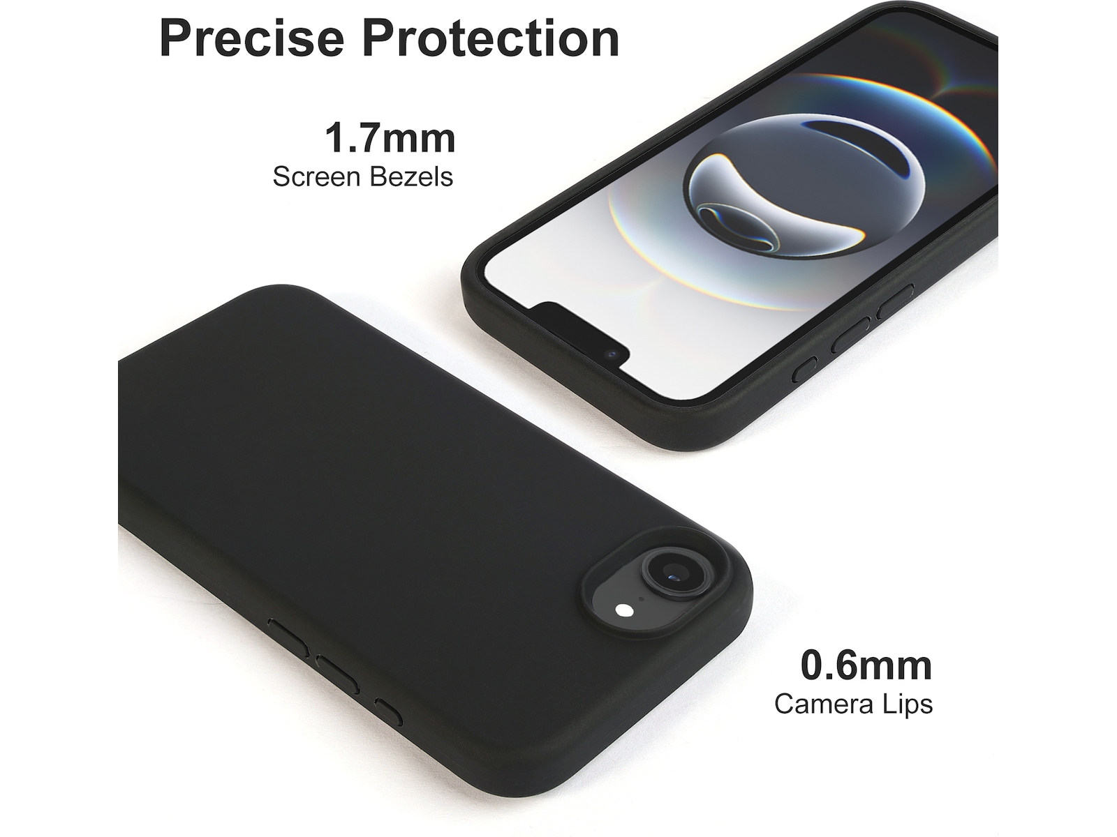 iiglo iPhone 16e Magnetic deksel (sort) Mobildeksel