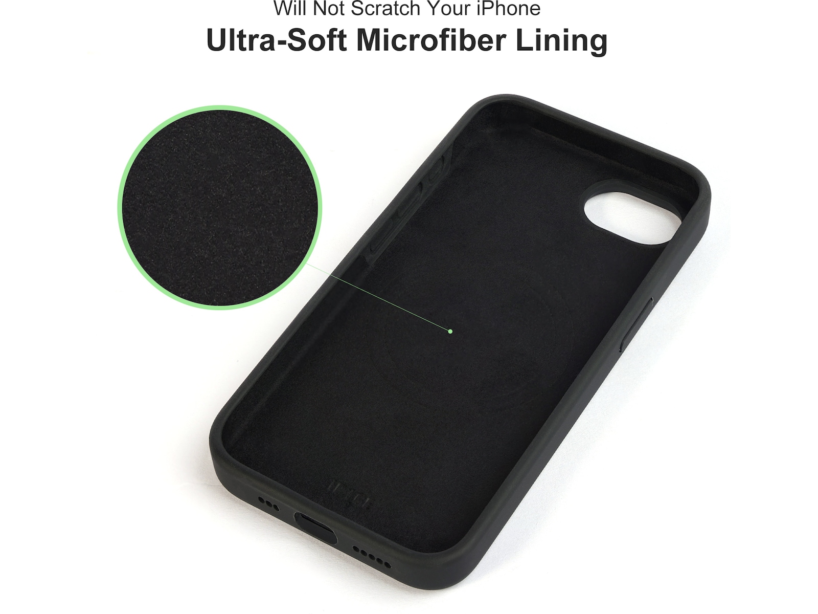 iiglo iPhone 16e Magnetic deksel (sort) Mobildeksel