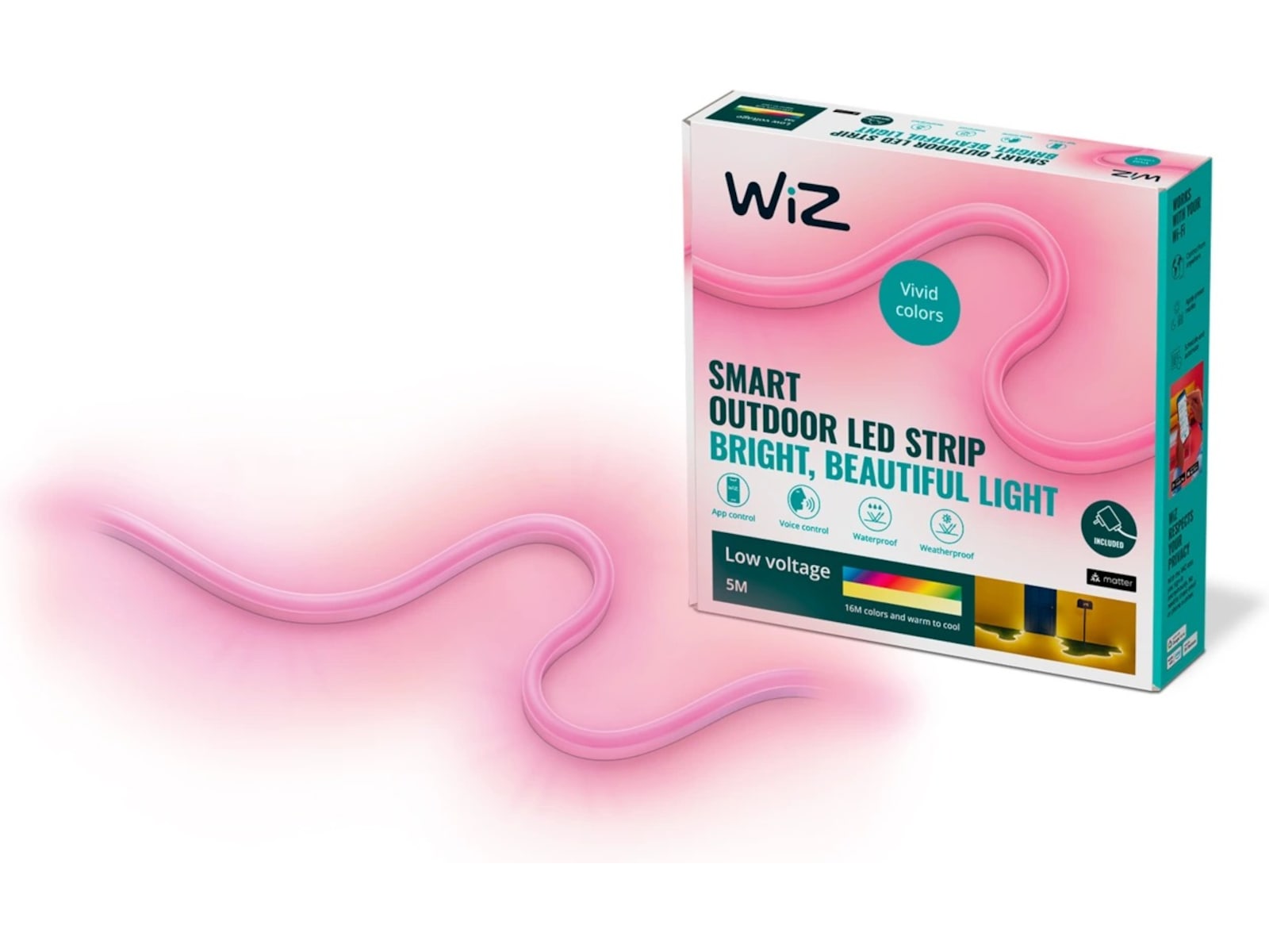 WiZ Utendørs LEDstrip, 5m Led strips & underholdning