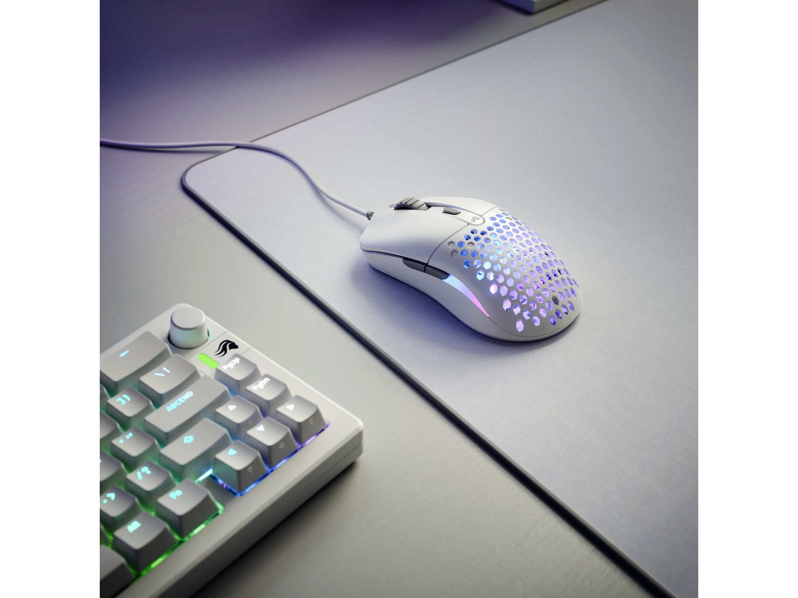 Glorious Model O Eternal gamingmus (hvit) Gamingmus