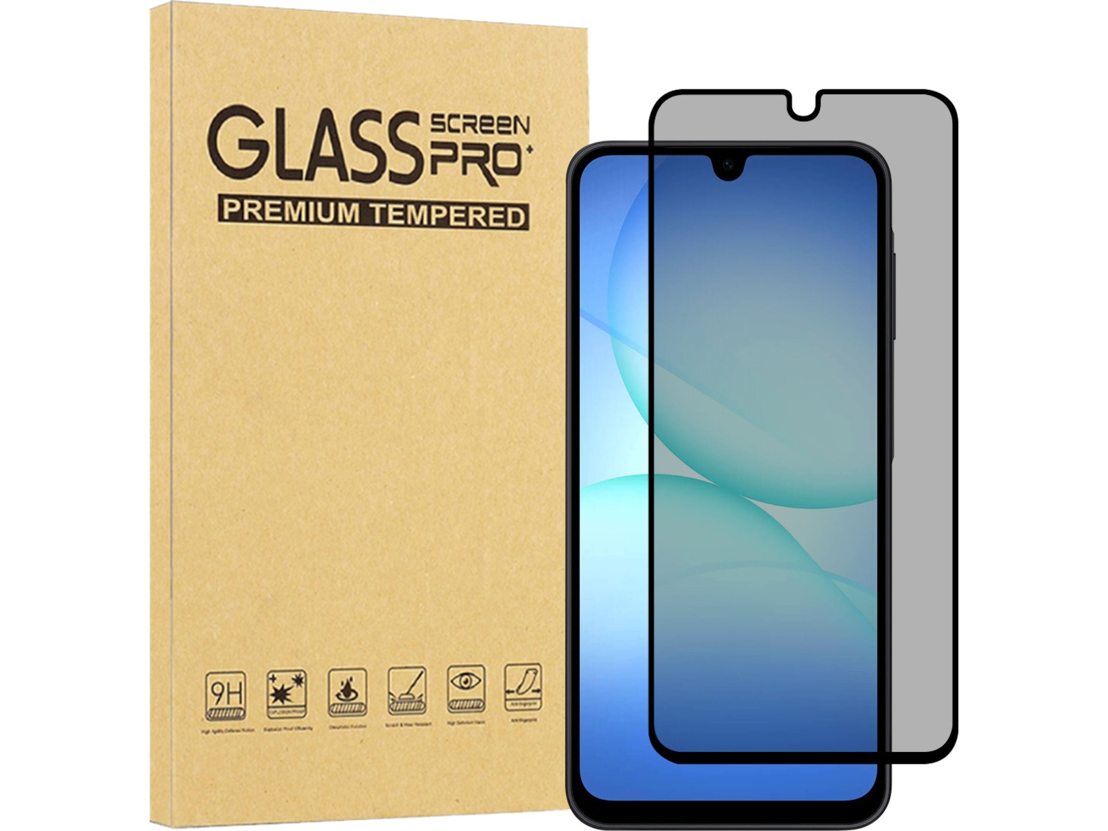 iiglo Galaxy A17 Privacy skjermbeskytter Skjermbeskytter