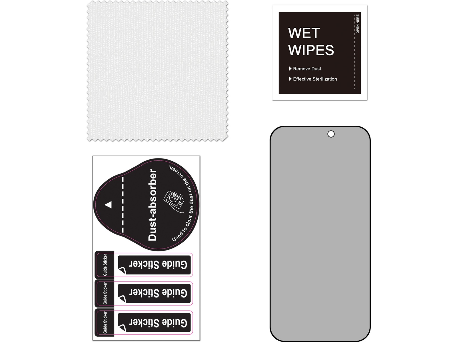 iiglo iPhone 17 / 16 Pro Privacy skjermbeskytter Skjermbeskytter