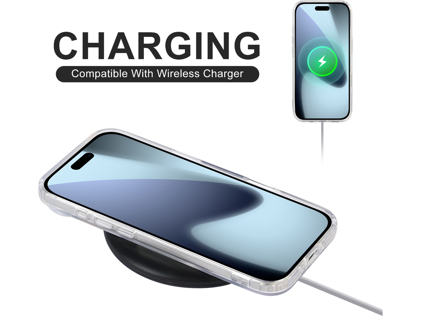 iiglo iPhone Air Magnetic Silikondeksel (gjennomsiktig) Mobildeksel