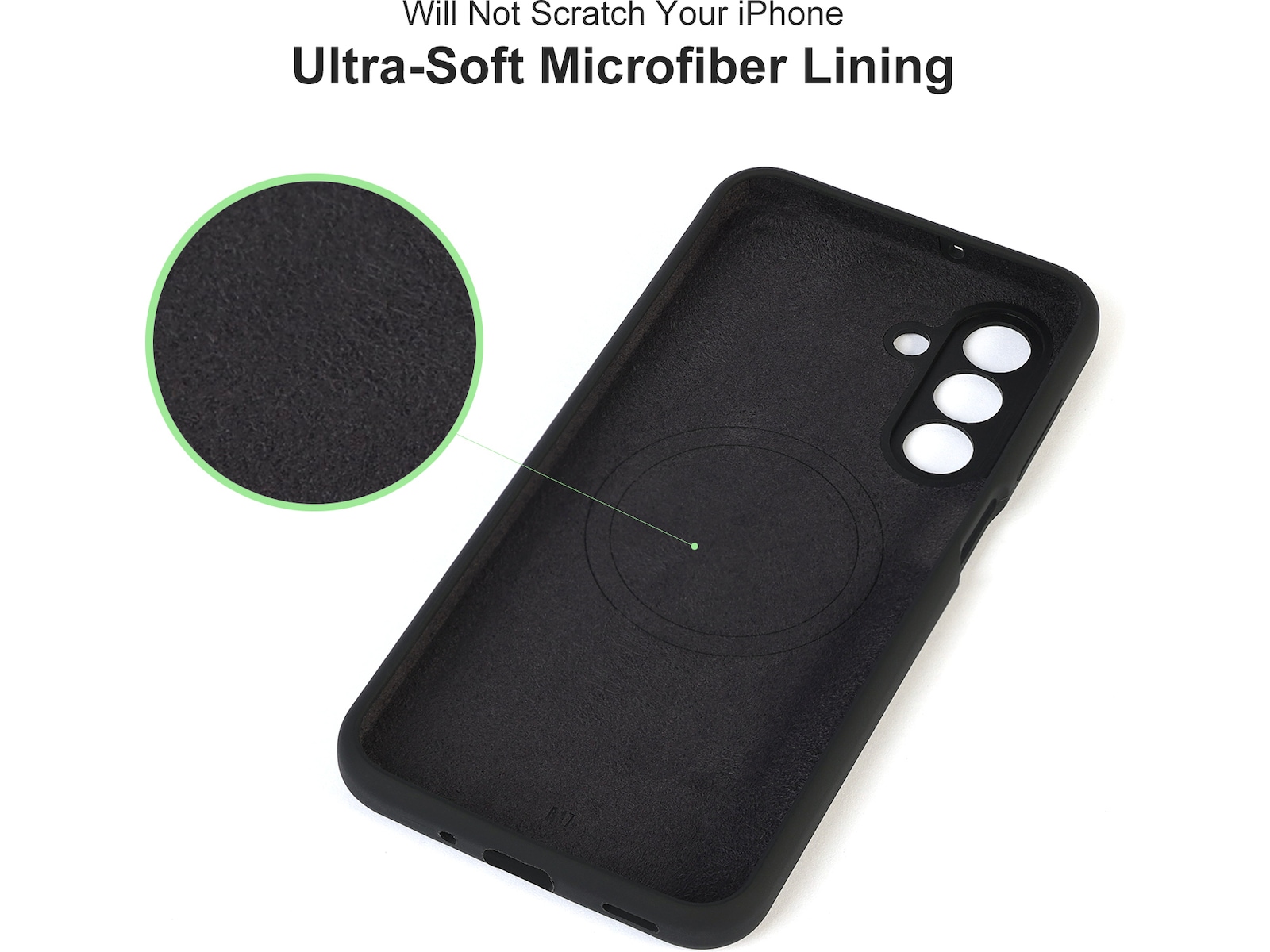 iiglo Galaxy A17 Magnetic Silikondeksel (sort) Mobildeksel