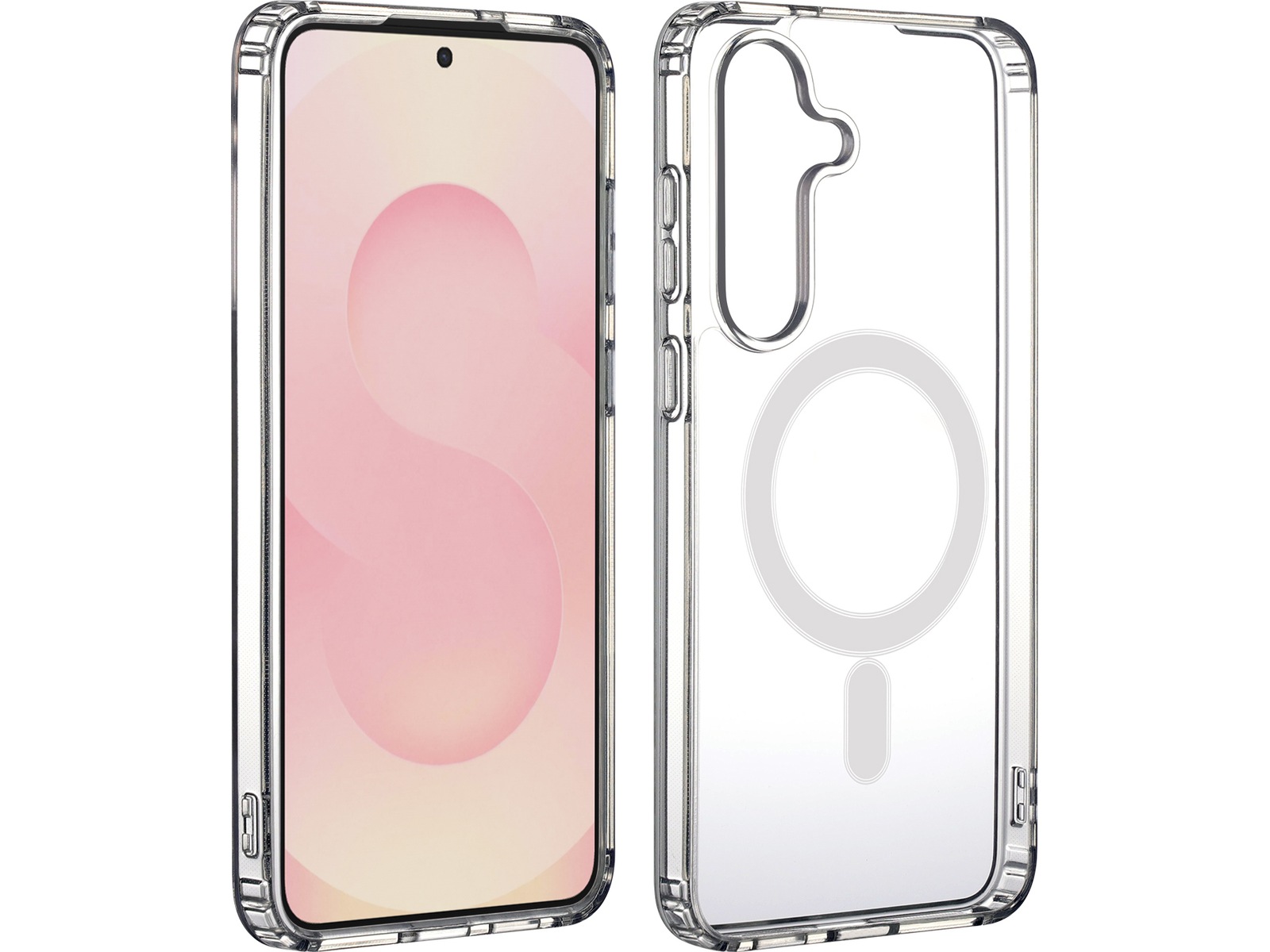 iiglo Galaxy S25 FE Magnetic Silikondeksel (gjennomsiktig) Mobildeksel