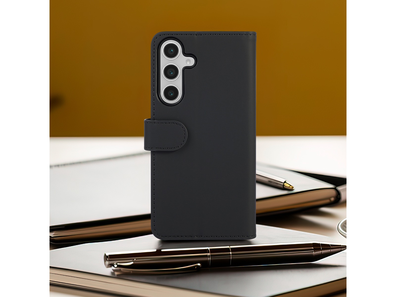 iiglo Galaxy S25 FE Lommebokdeksel (sort) Mobildeksel