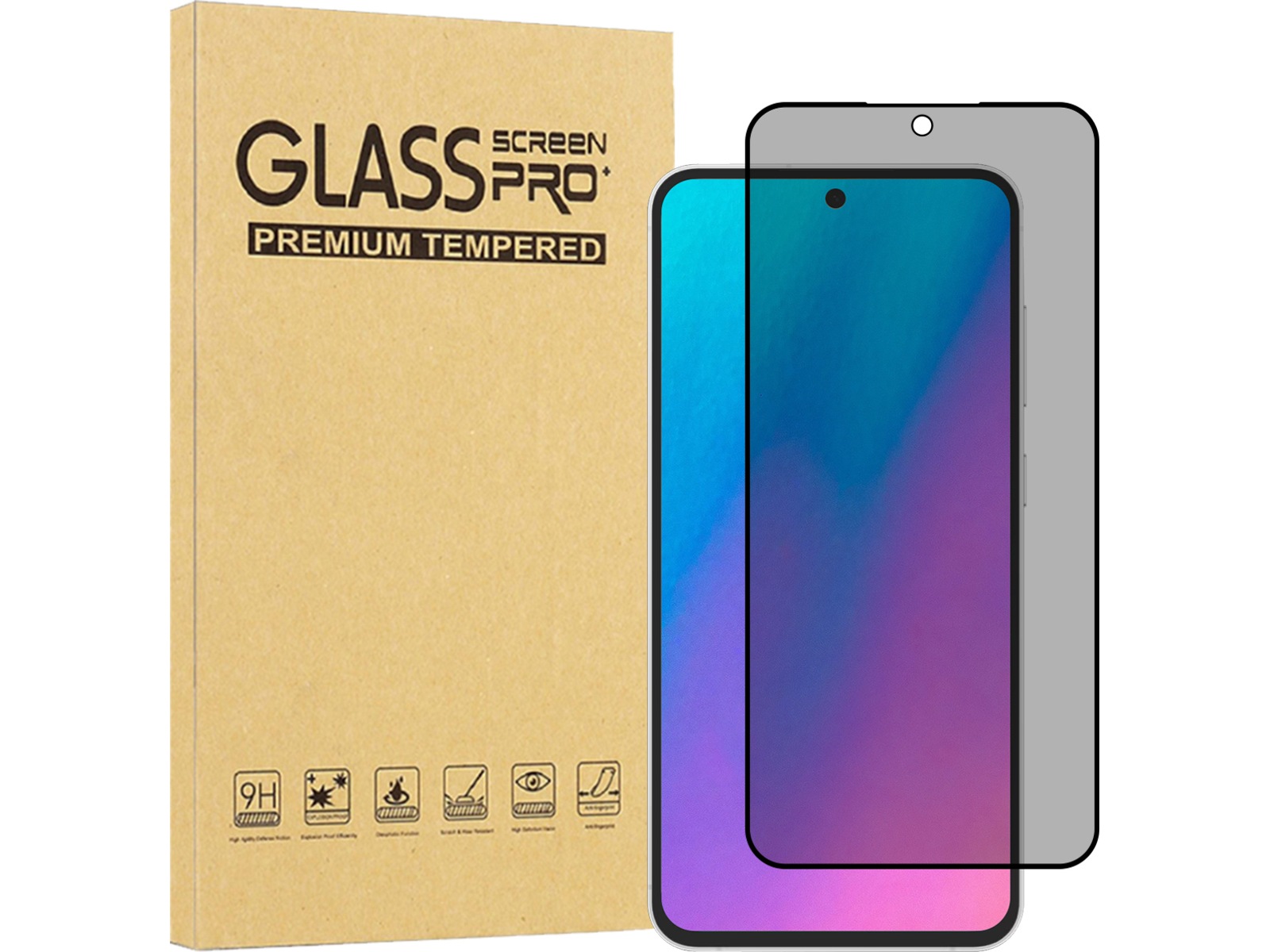 iiglo Galaxy S25 FE Privacy skjermbeskytter Skjermbeskytter