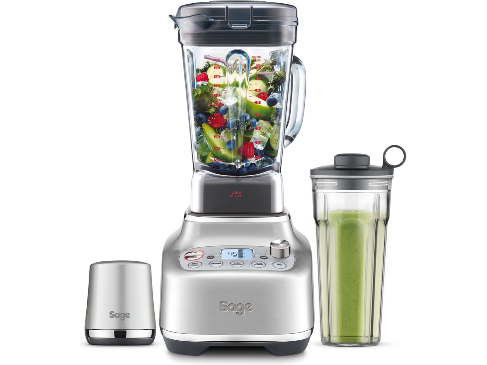 Sage Super Q Blender (børstet stål) -B-Grade Demo hjem & fritid