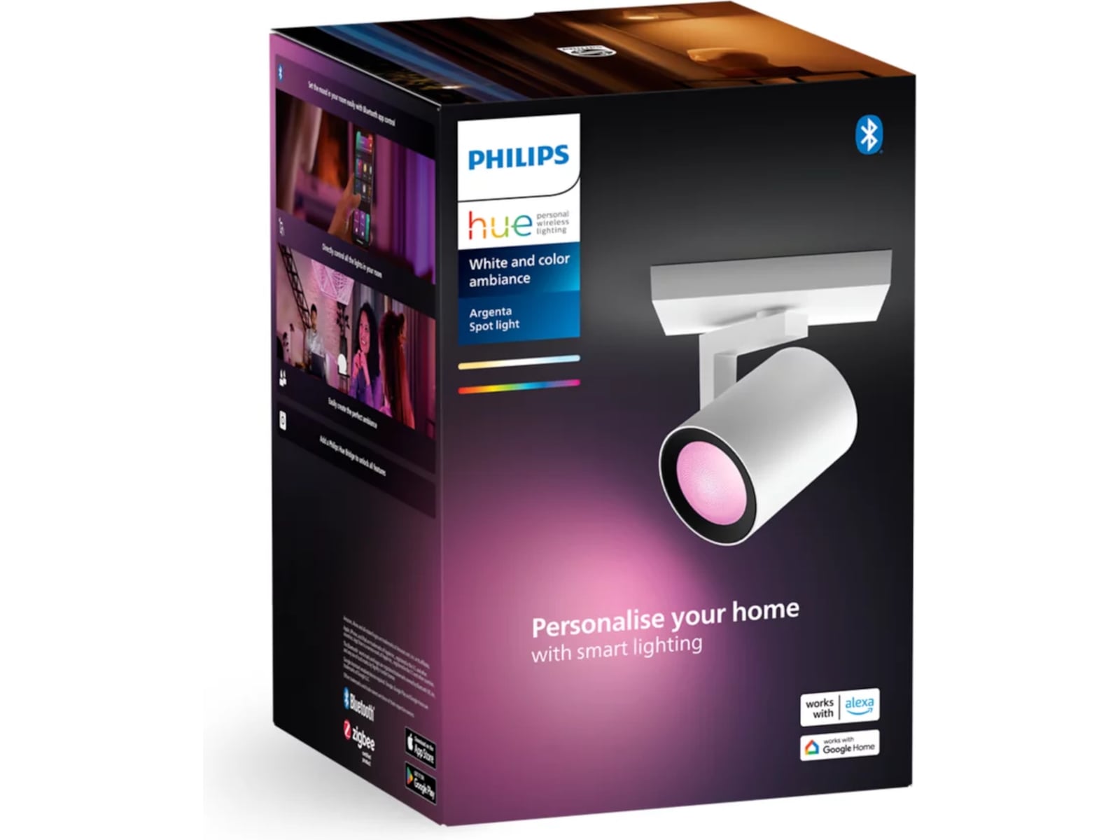 Philips Hue Enkelt Argenta-spotlight Taklampe