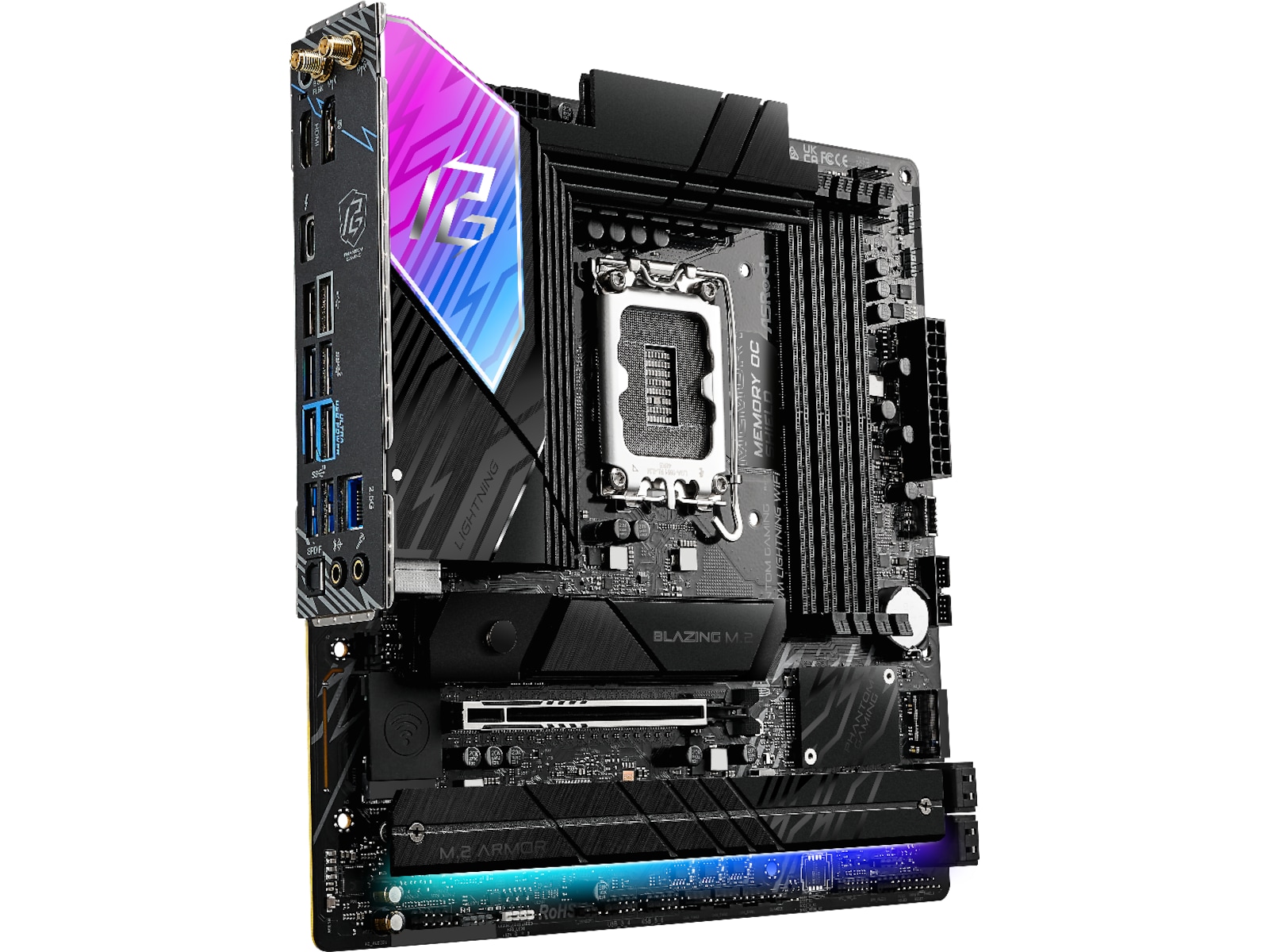 ASRock B860M Lightning WiFi Hovedkort Intel Socket