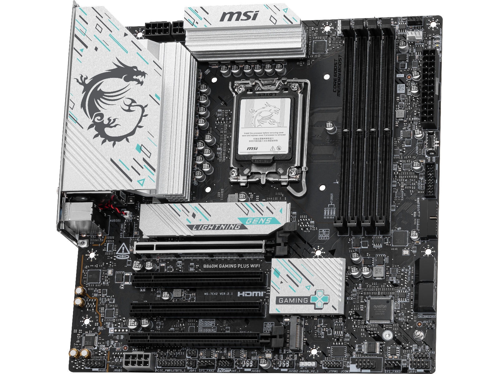 MSI B860M GAMING PLUS WIFI Hovedkort Intel Socket
