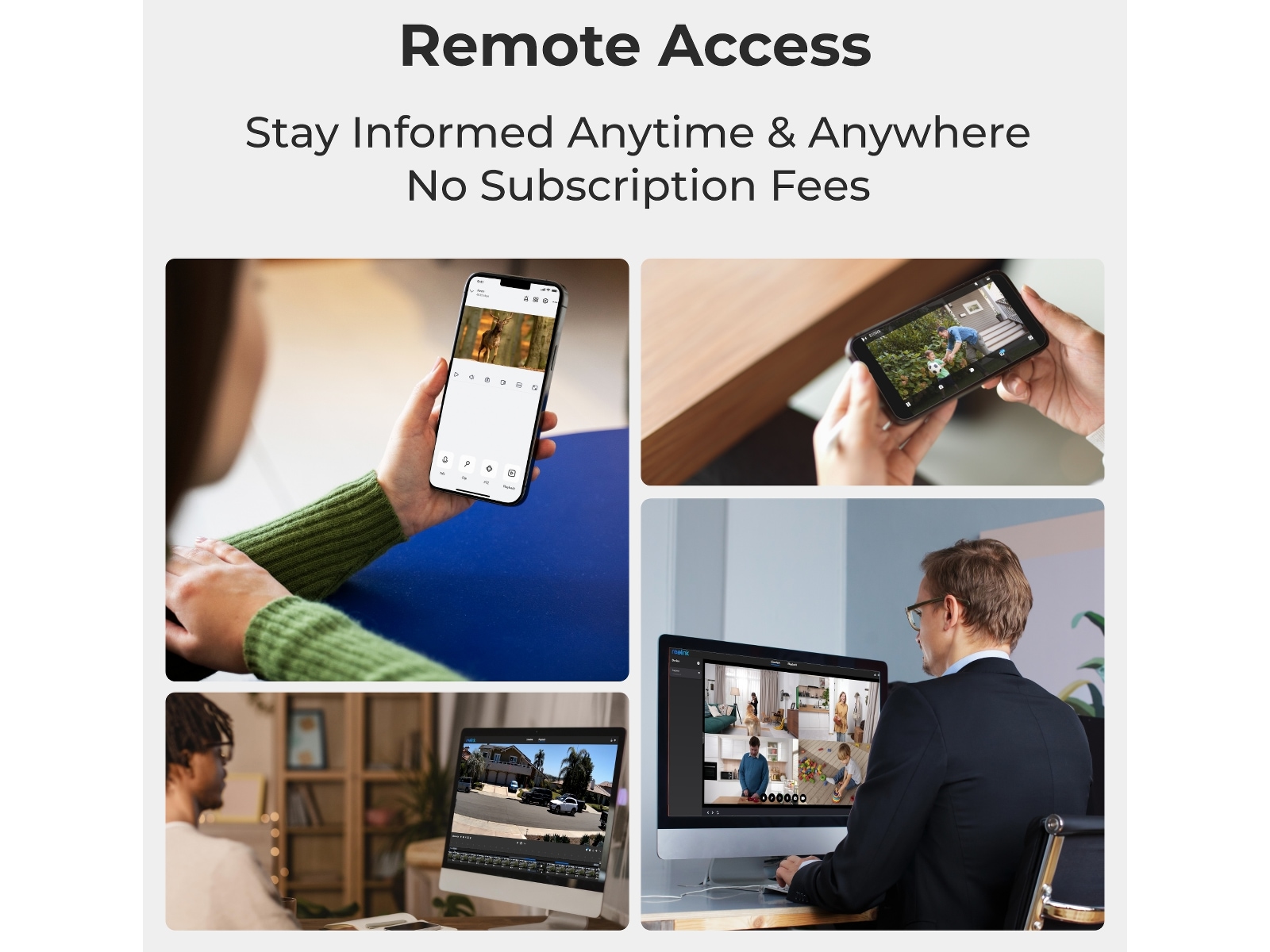 Reolink E1 Outdoor WiFi utendørs overvåkningskamera (sort) Overvåkningskameraer