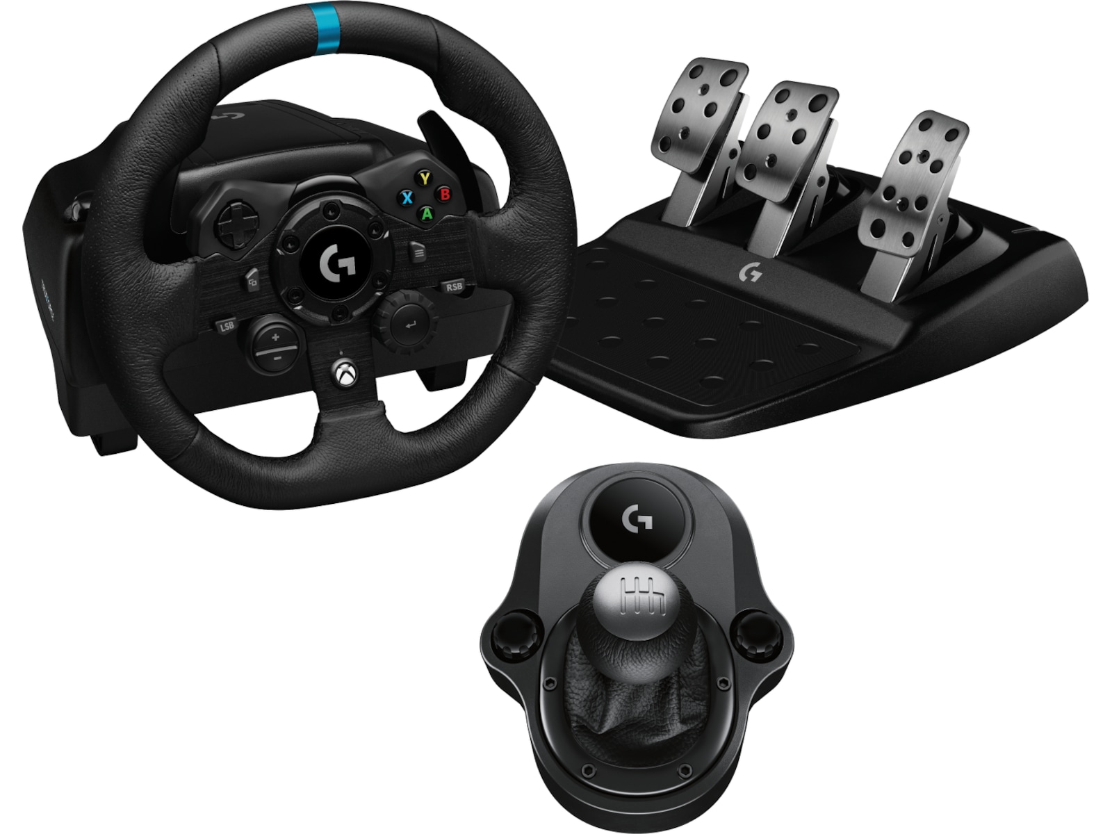 Logitech G923 og Driving Force Shifter Bundle Ratt og pedaler