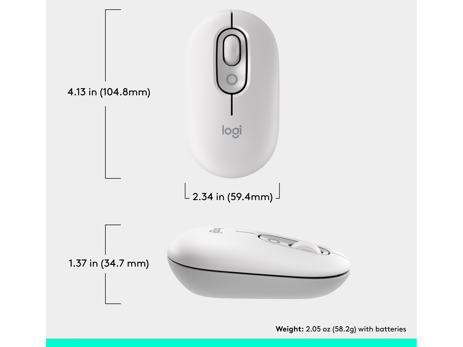 Logitech POP Icon trådløs mus (off-white) Mus
