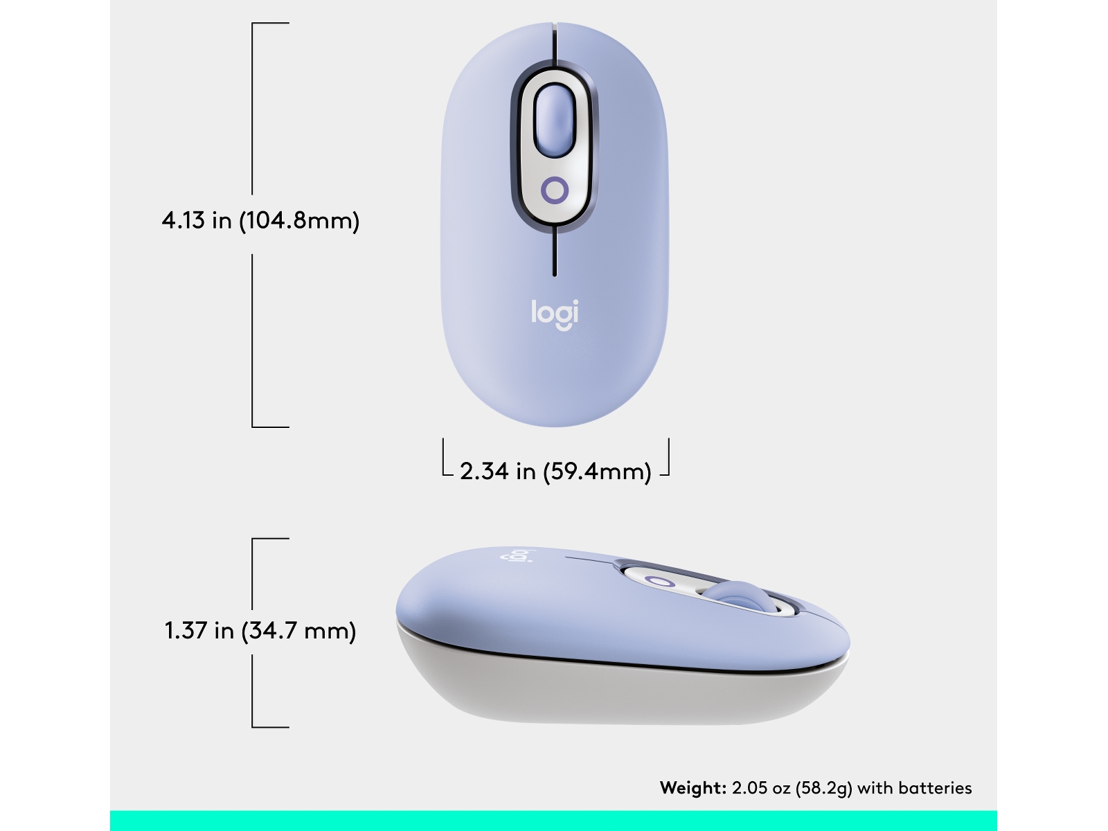 Logitech POP Icon trådløs mus (lilac) Mus