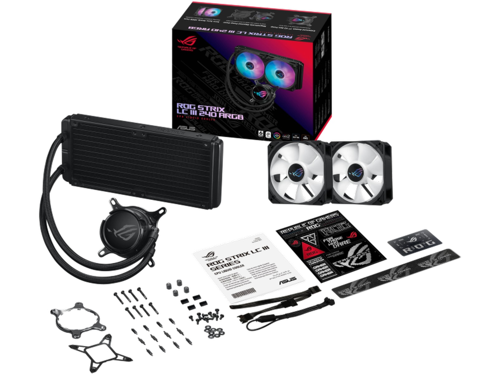 Asus ROG Strix LC III 240 ARGB Kjøler (sort) CPU - Vannkjøling