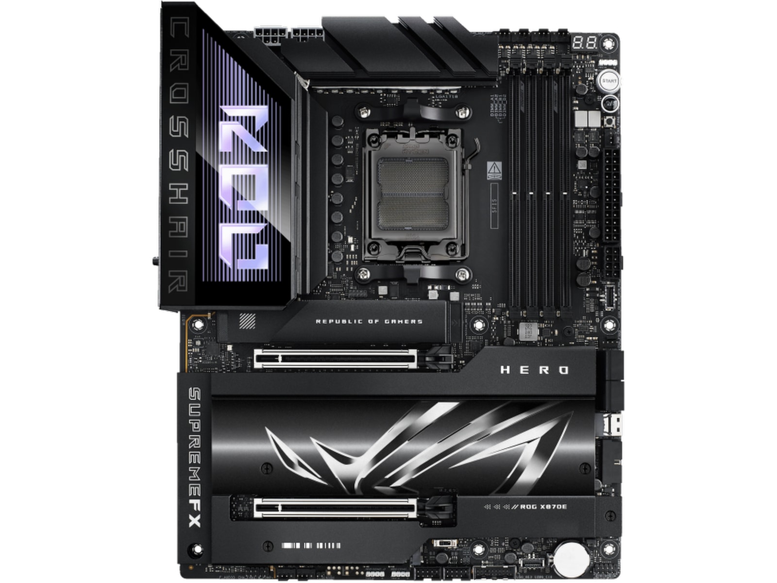 ASUS ROG Crosshair X870E Hero Hovedkort AMD Socket