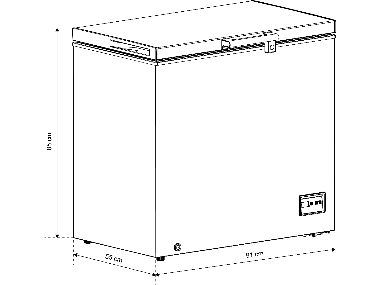 Avant CFZ200WH1 fryseboks (hvit) Fryseboks