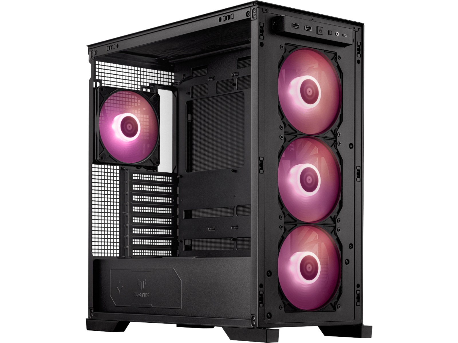 Asus TUF GAMING GT302 TG ARGB Mid Tower (sort) Midi tower