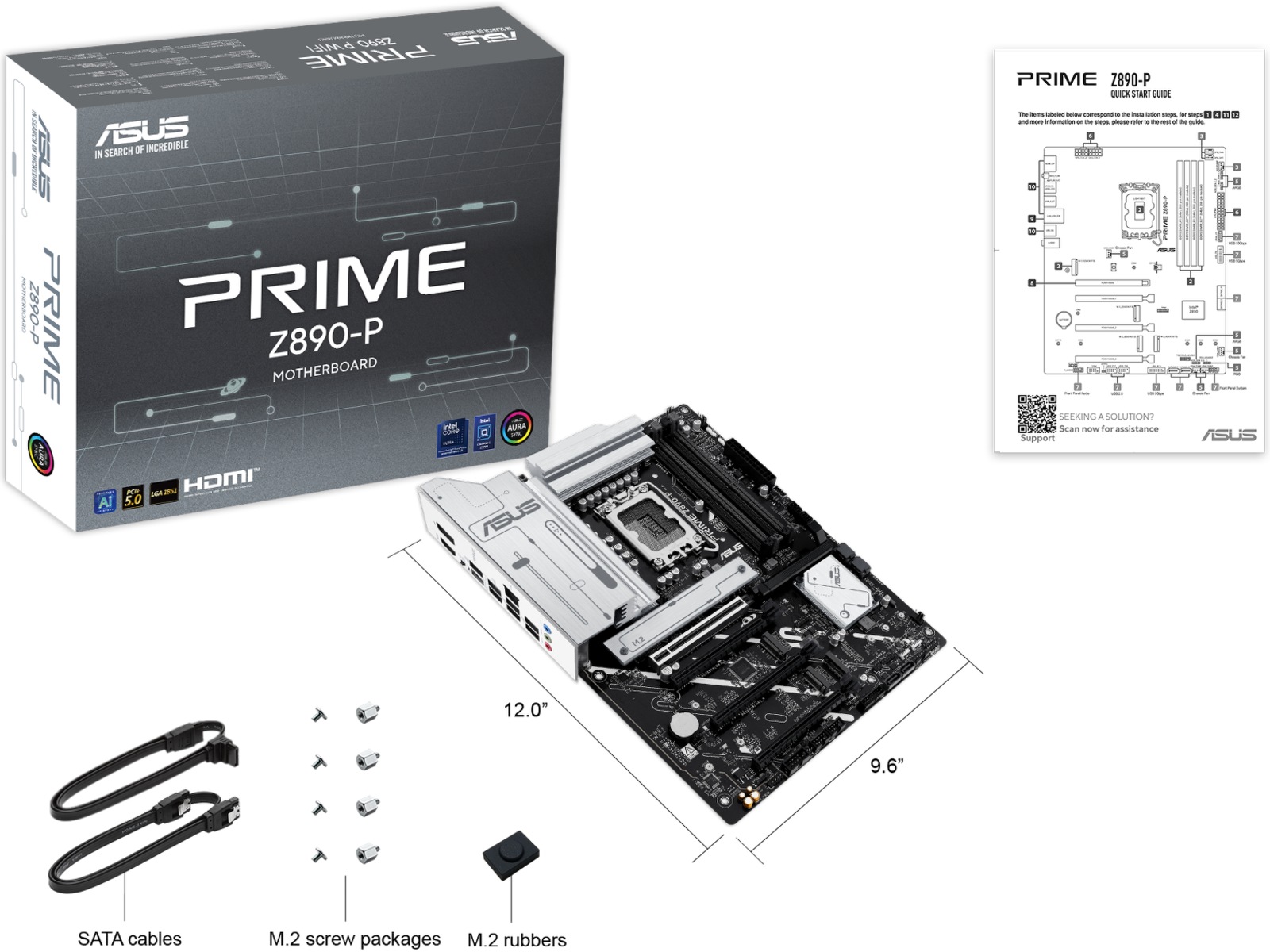 Asus Prime Z890-P Hovedkort Intel Socket