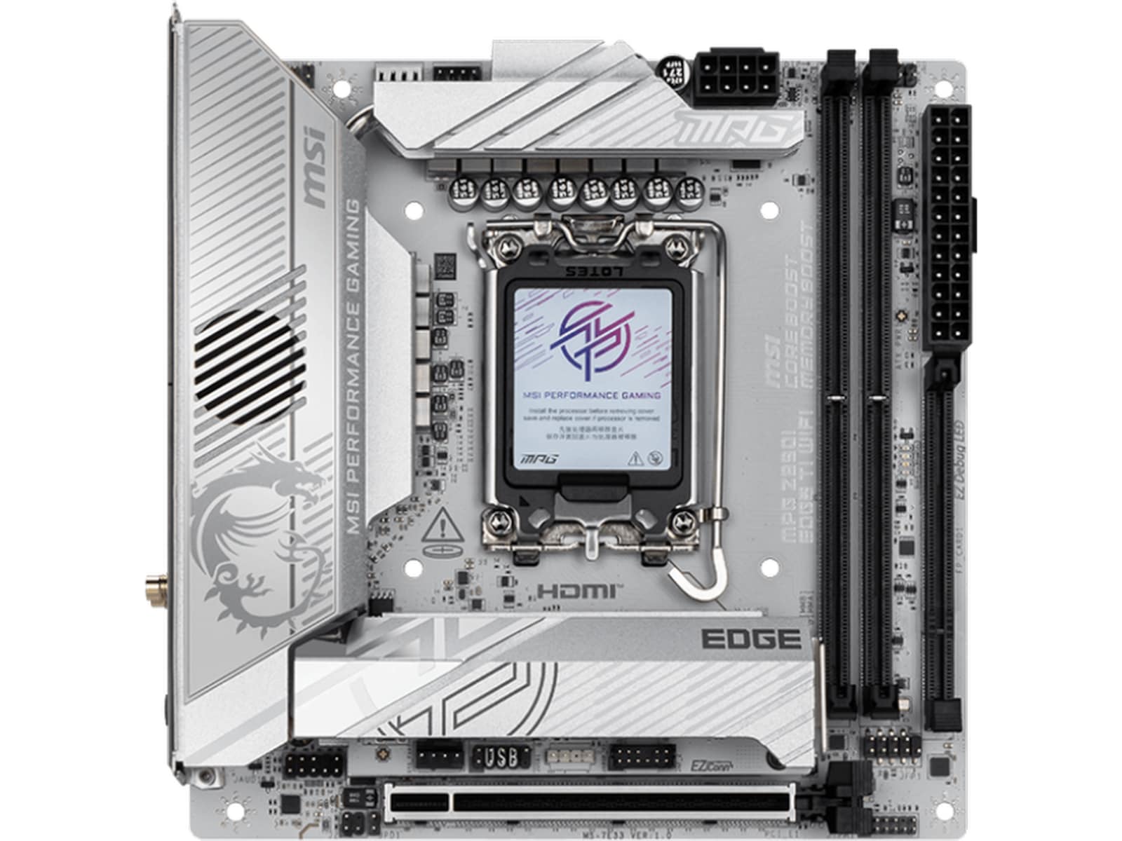 MSI MPG Z890I EDGE TI WIFI Hovedkort Intel Socket