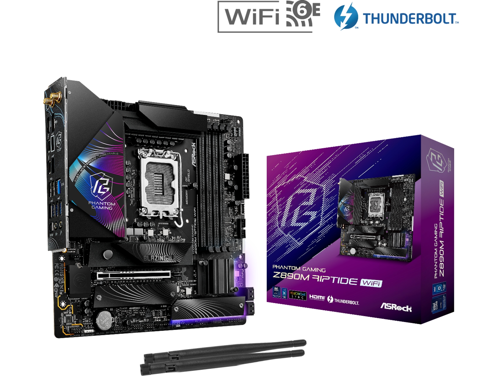 ASRock Z890M RIPTIDE WIFI Hovedkort Intel Socket