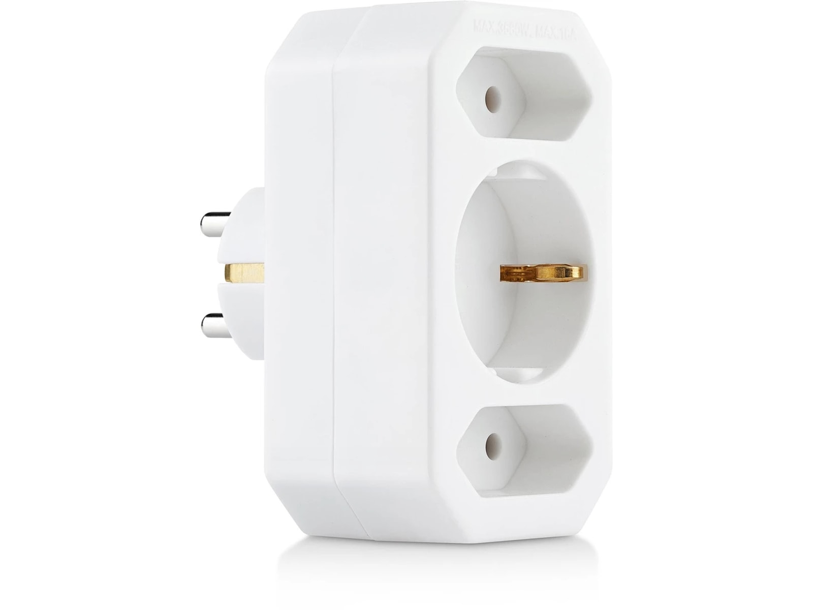 ON Stikkontakt med tre uttak Skjøtekabel & forgrener