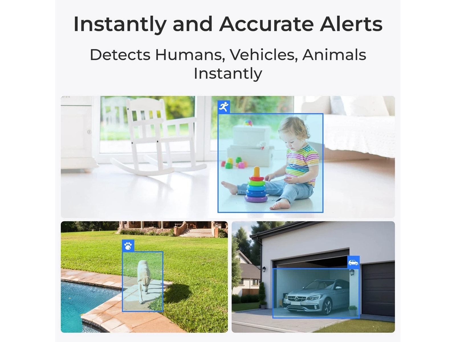 Reolink Home Hub med 4x Argus 3 pro kamera Overvåkningskameraer