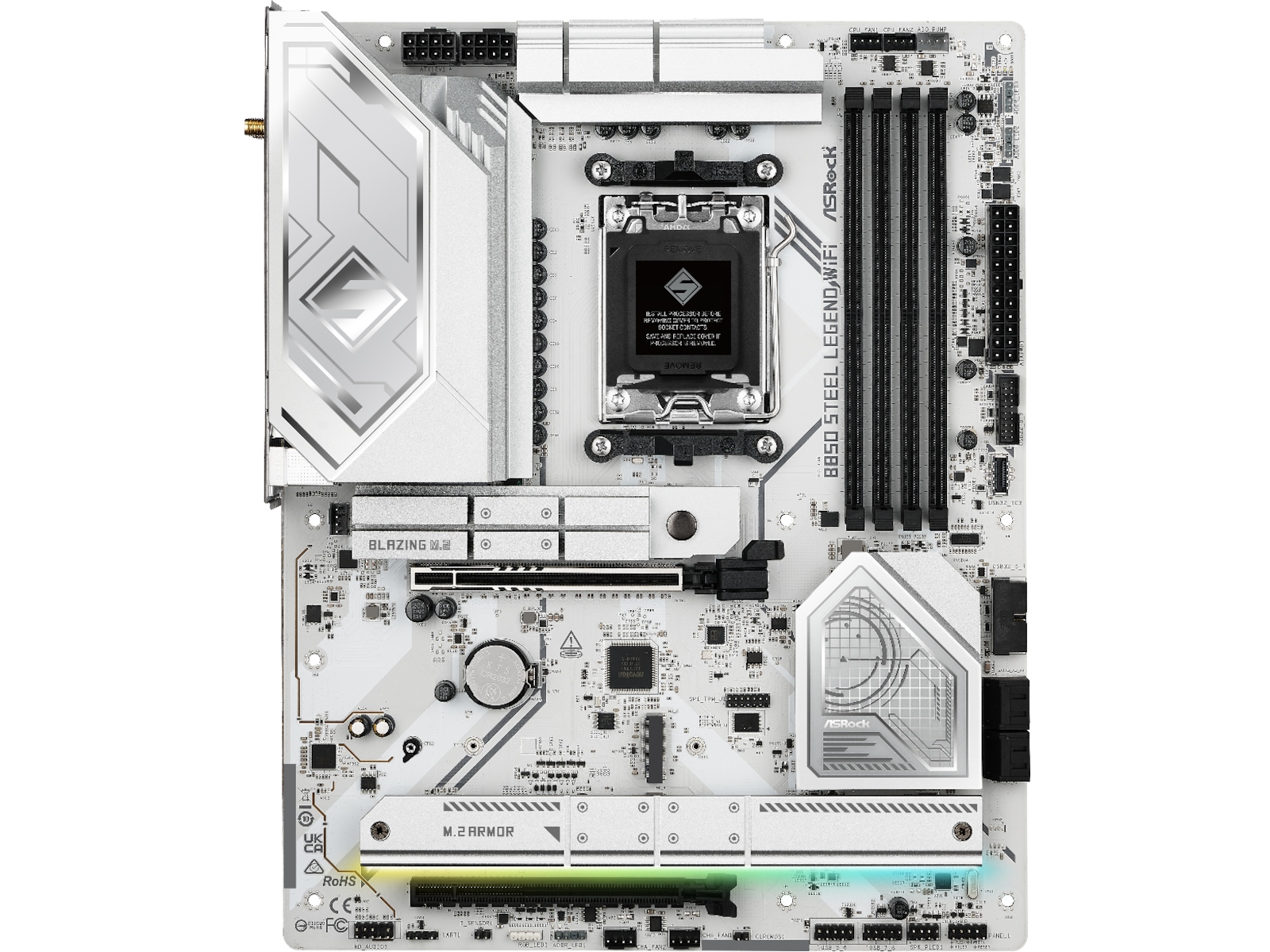 ASRock B850 Steel Legend WiFi Hovedkort AMD Socket