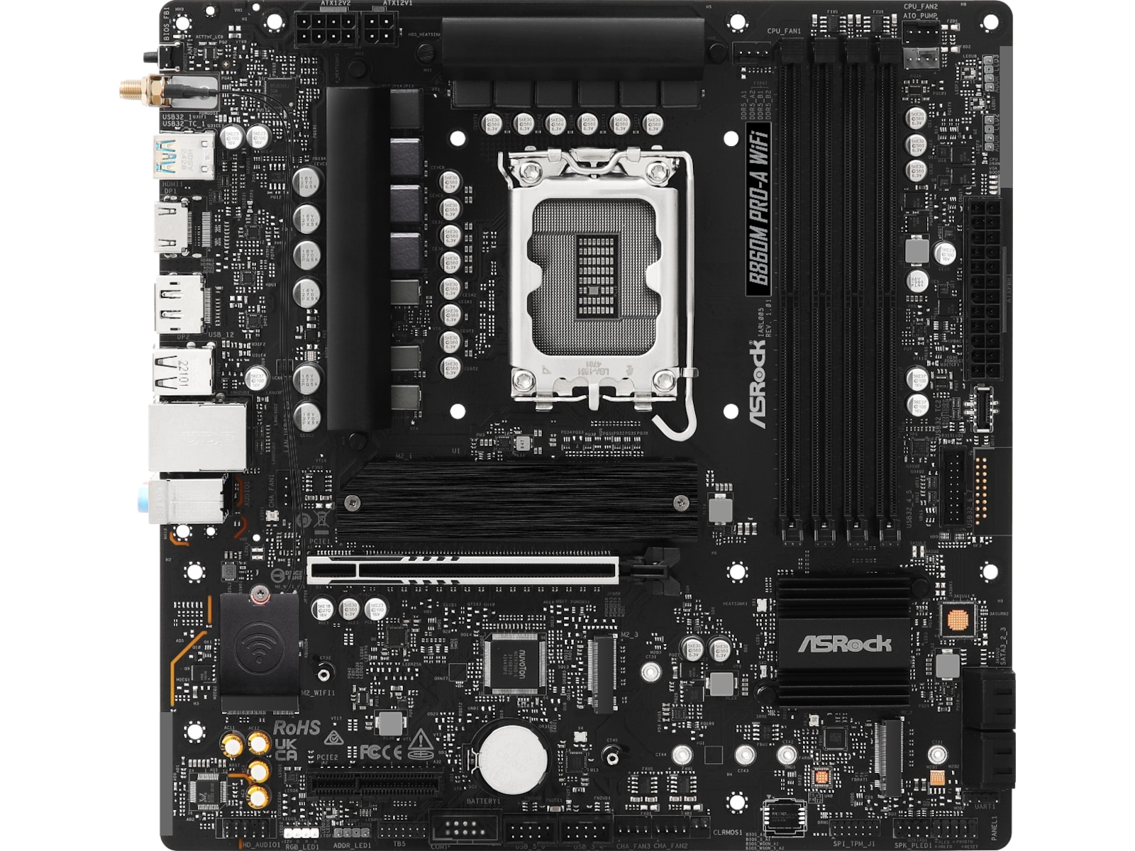 ASRock B860M Pro-A WiFi Hovedkort Intel Socket